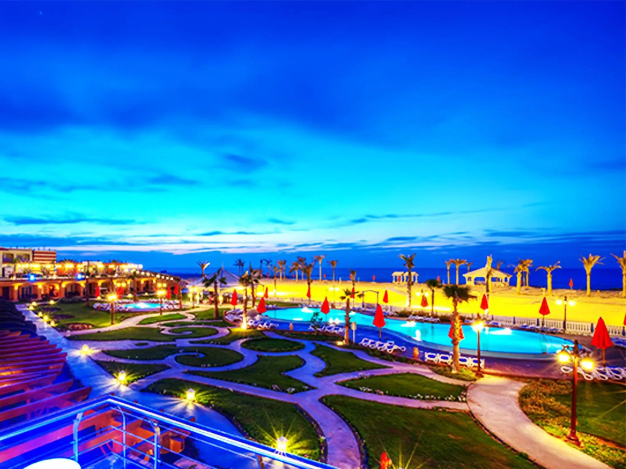 Pool view in Porto Matrouh Beach Resort