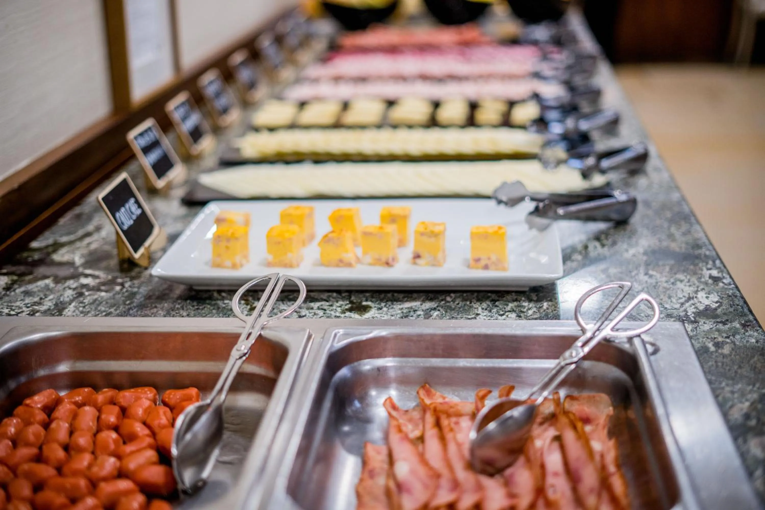 Buffet breakfast in Hotel Compostela