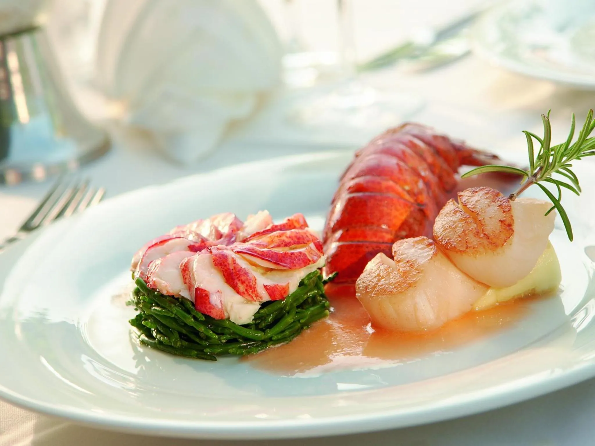 Food close-up in Landhaus Keller - Hotel & Restaurant