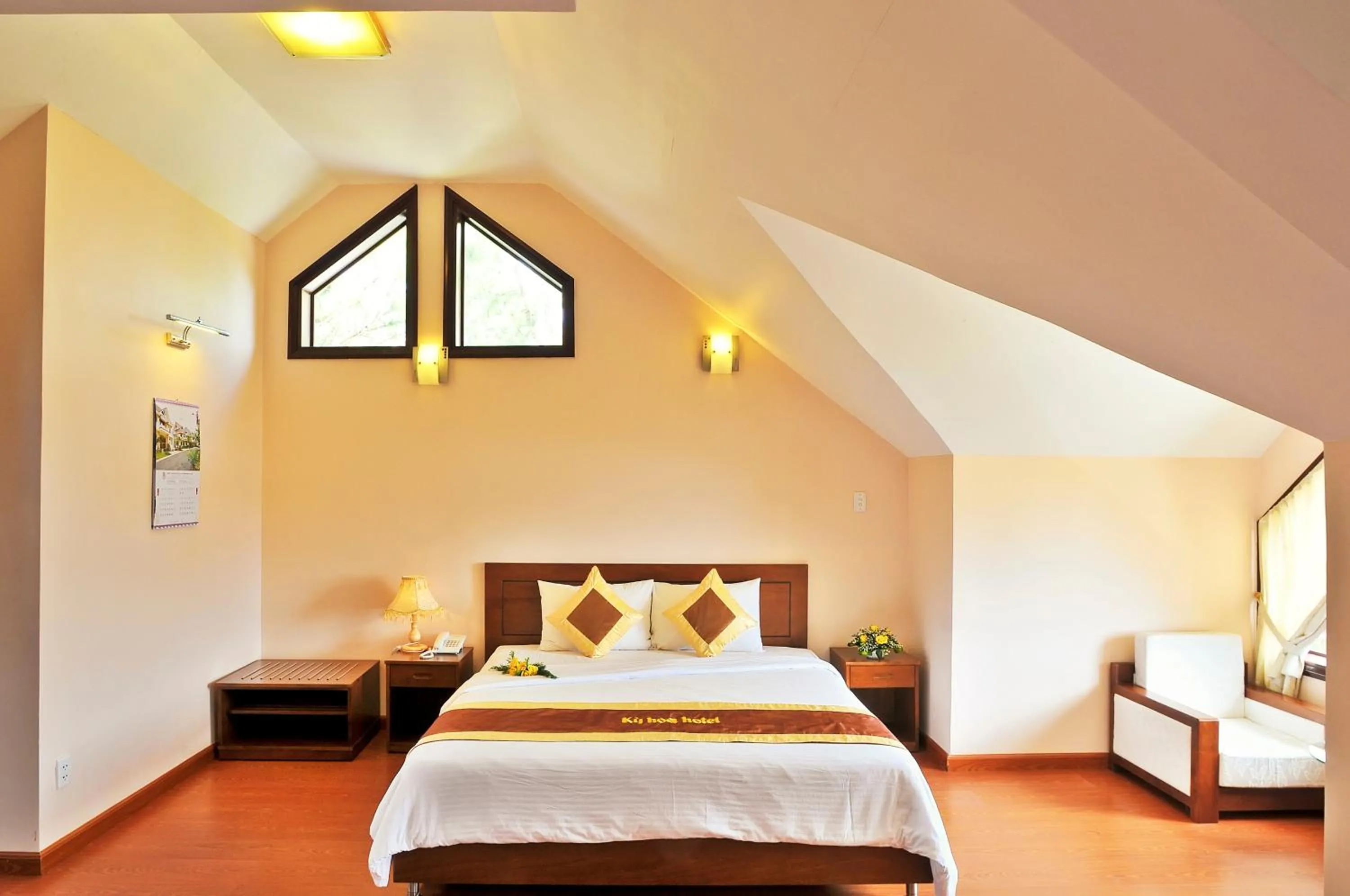 Bed in Ky Hoa Hotel Da Lat