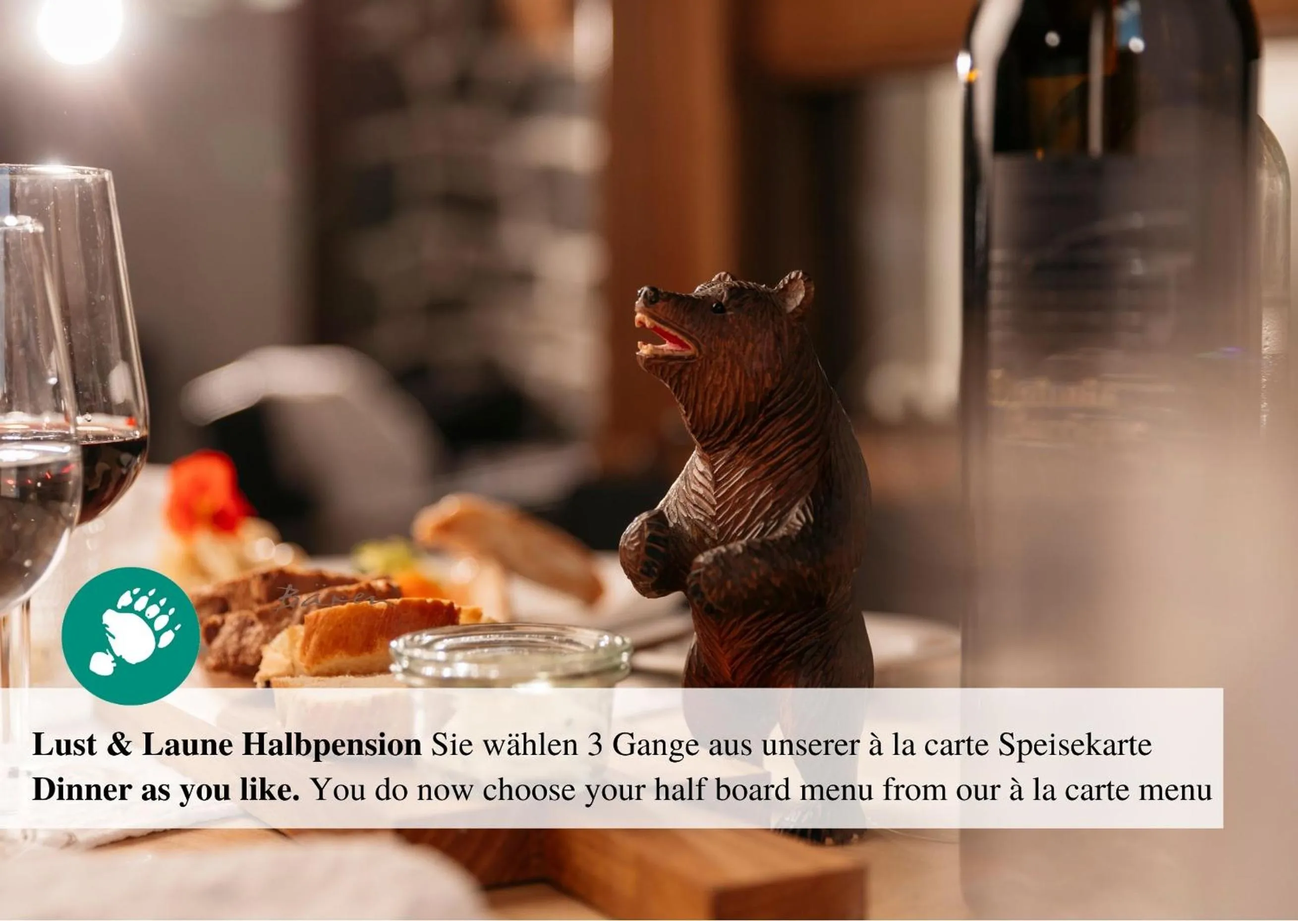 Food and drinks in Alpenkräuter Hotel Bären