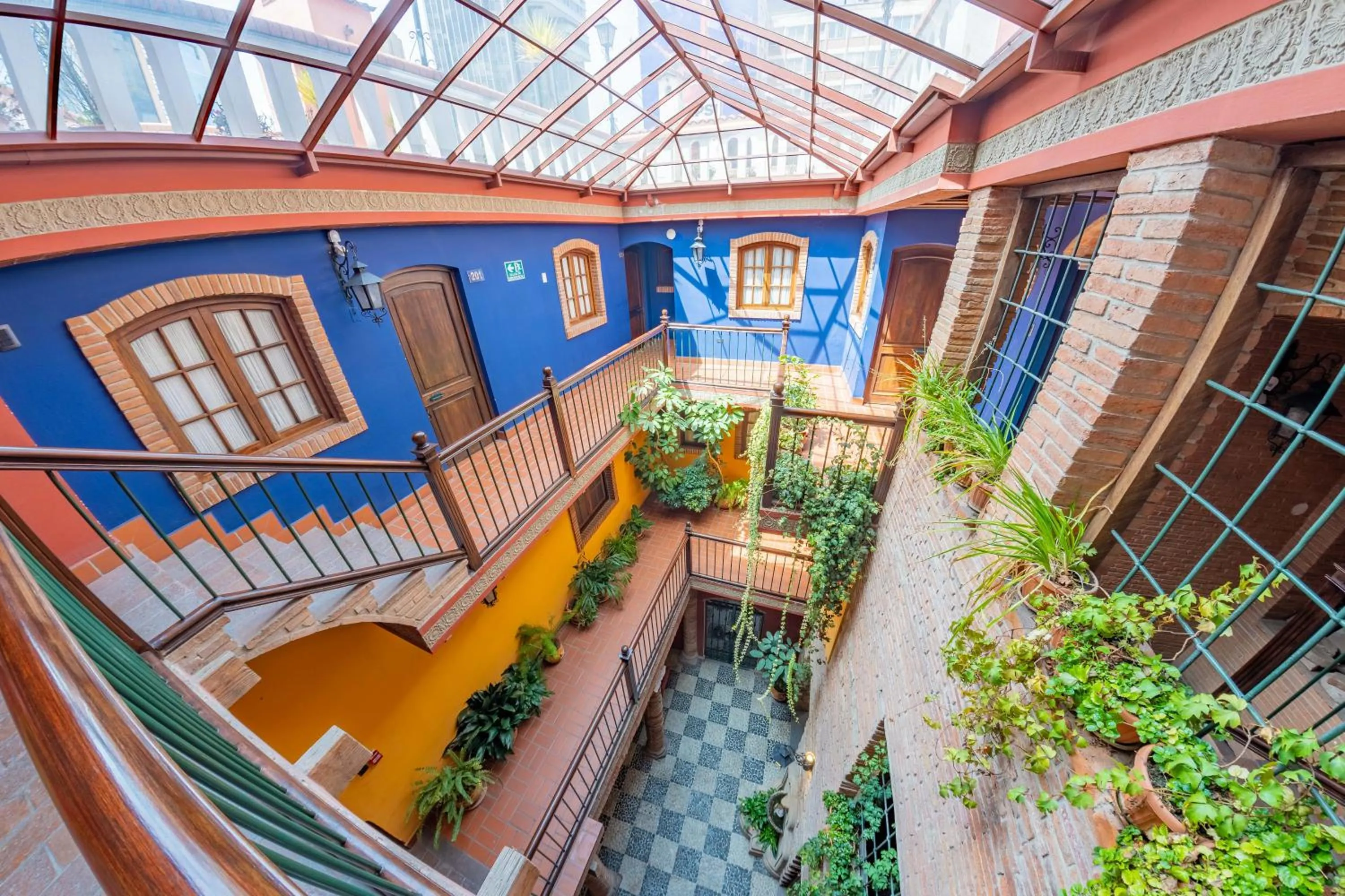 Property building in La Casona Hotel Boutique