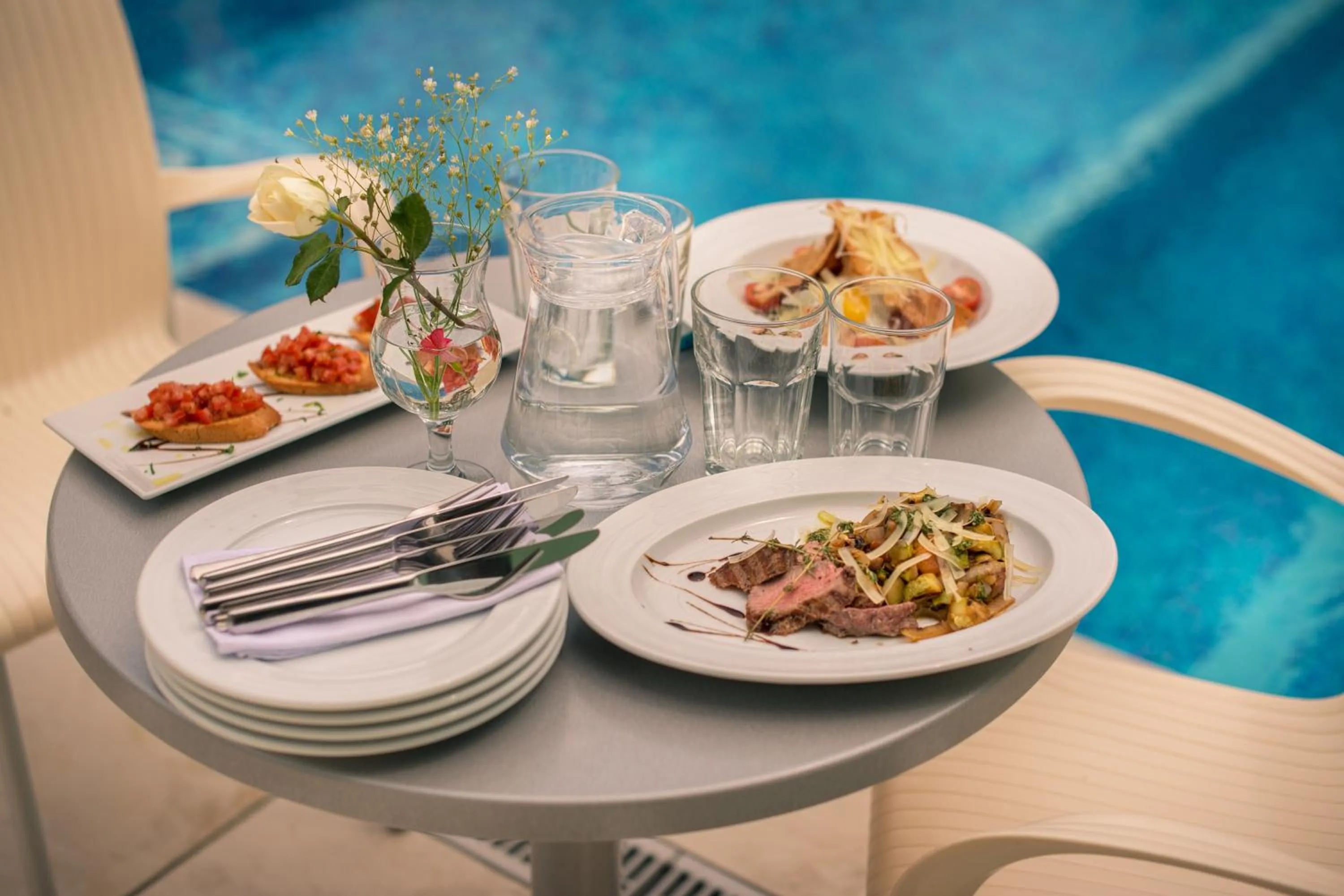 Food in Villa Pinia Eco-hotel