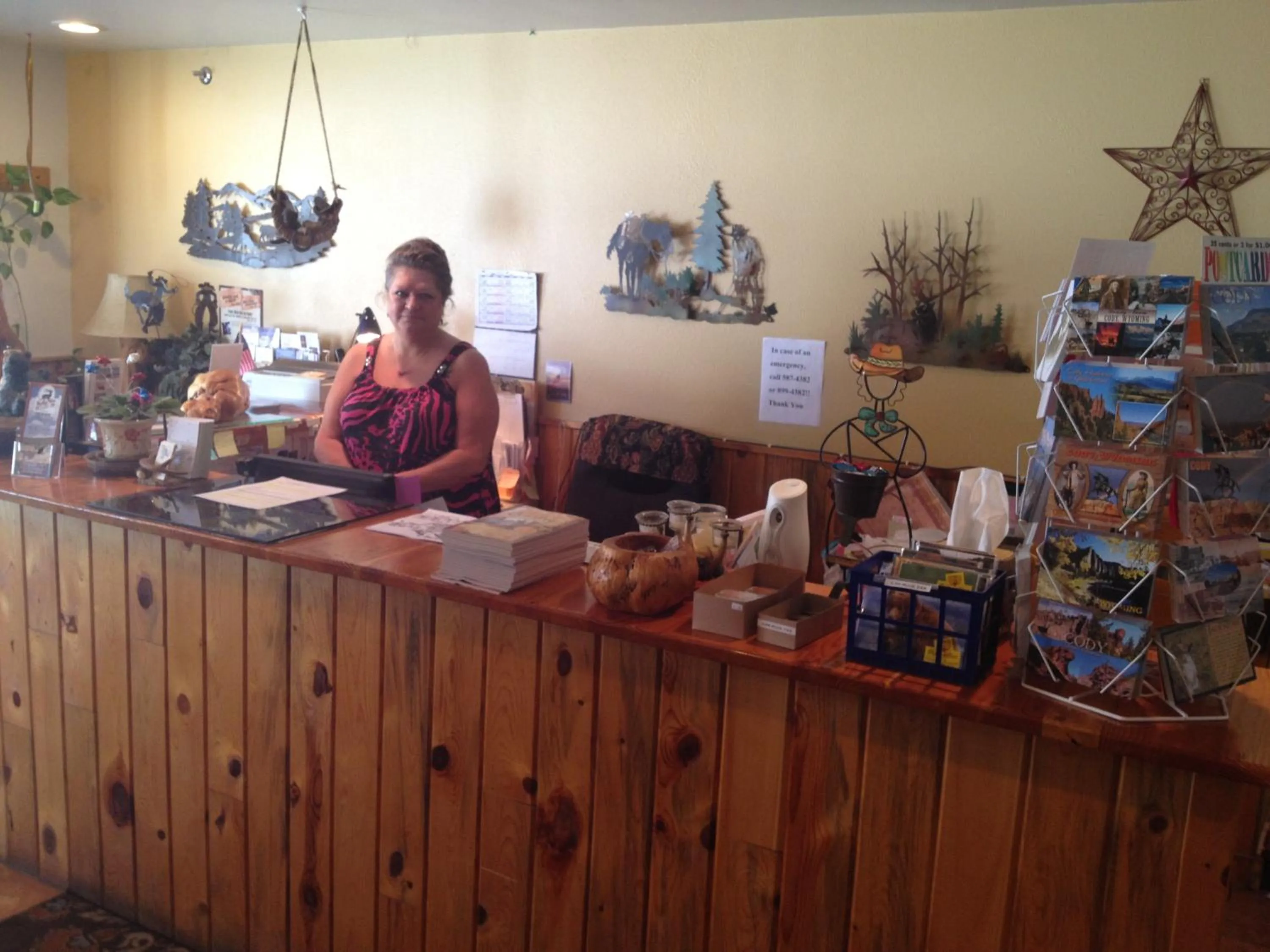 Lobby or reception in Buffalo Bill's Antlers Inn