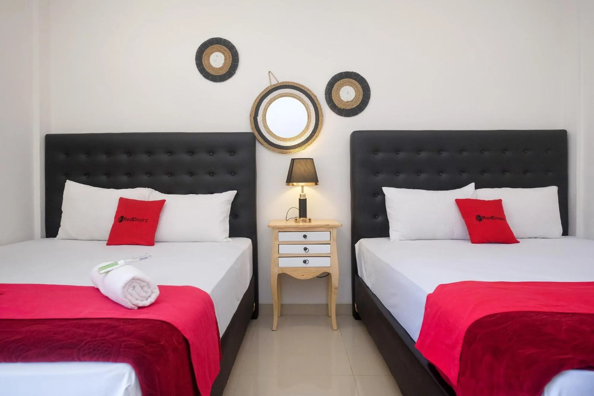 Bed in RedDoorz near UMY Yogyakarta