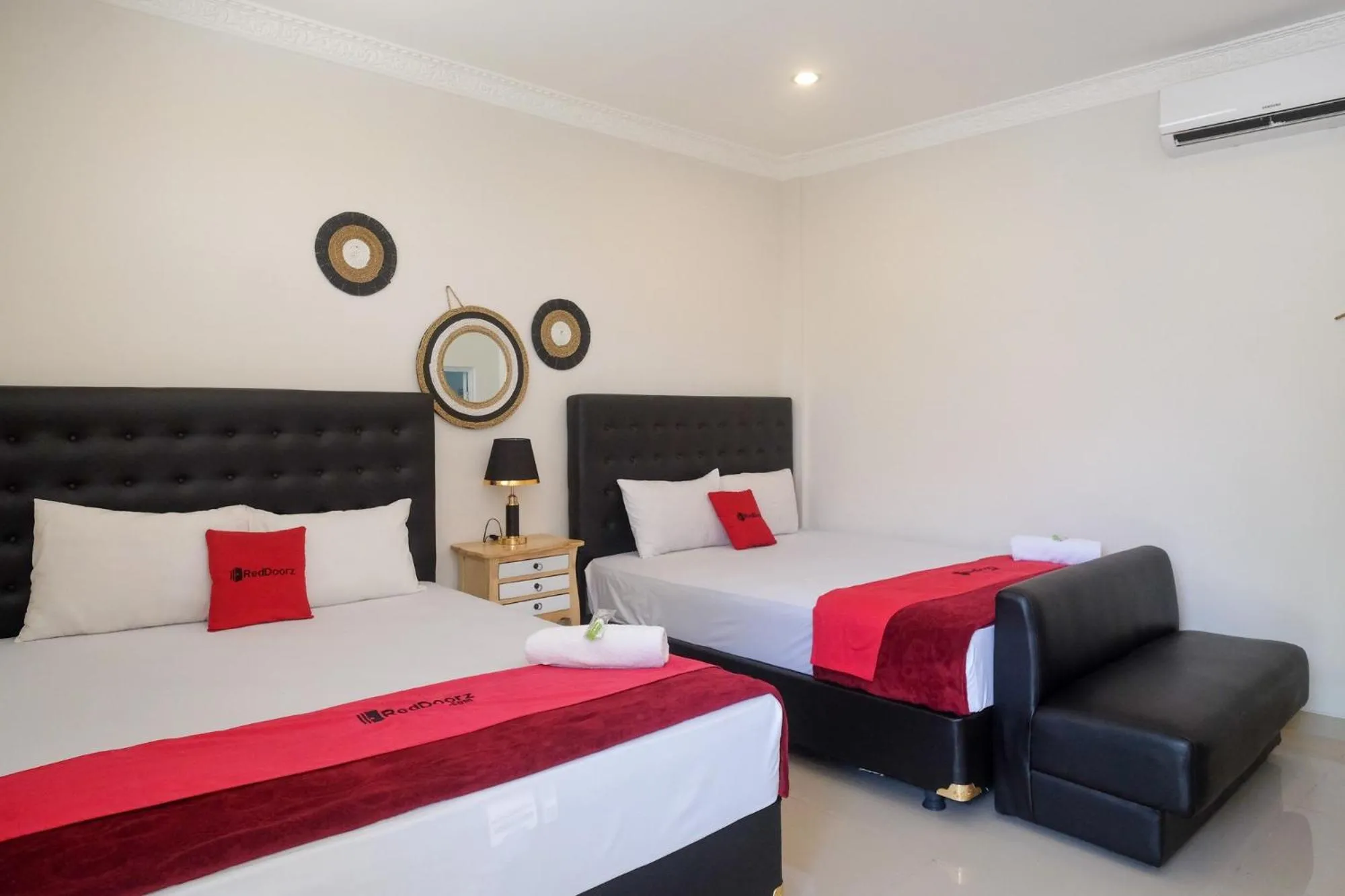 Bed in RedDoorz near UMY Yogyakarta