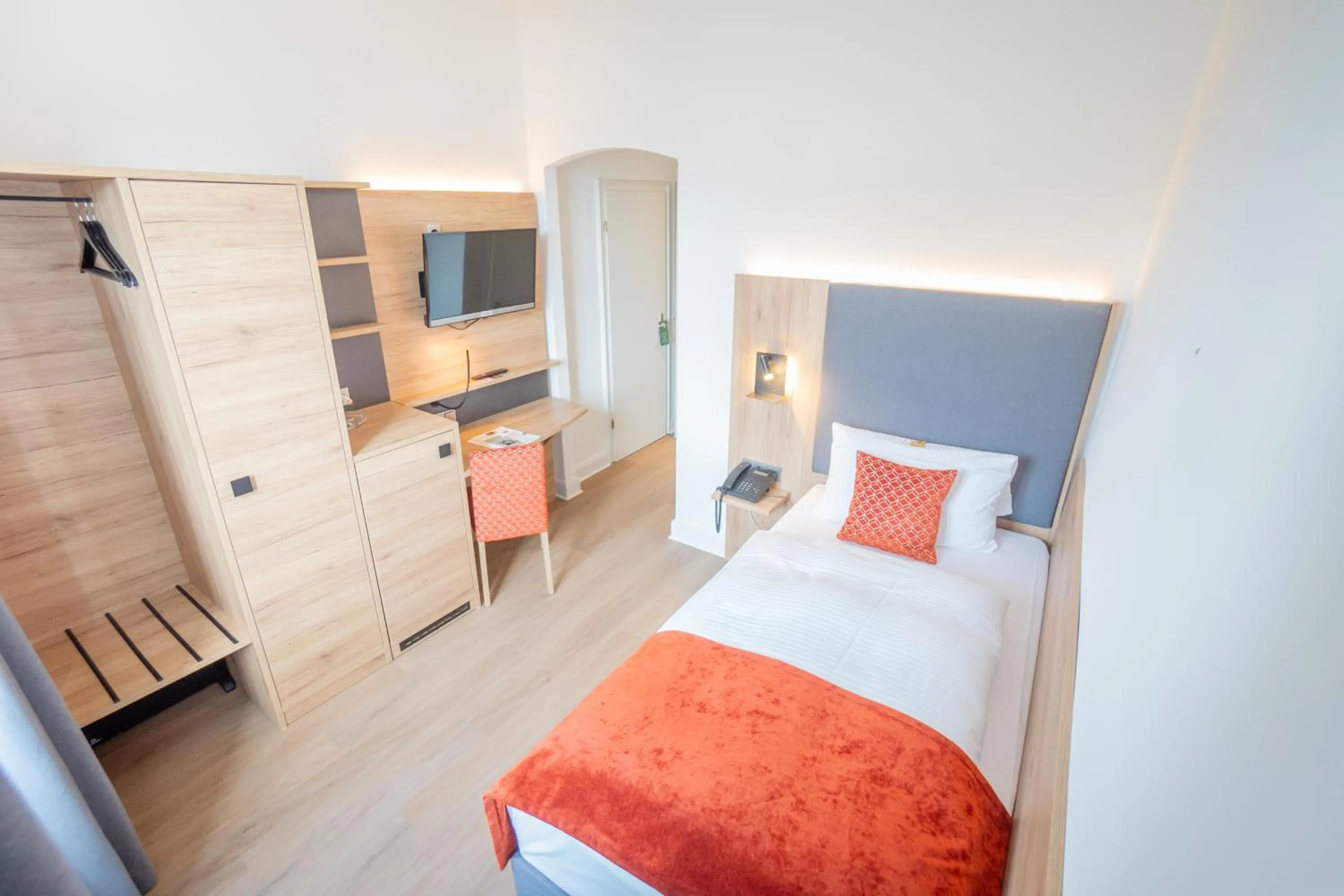 Bed in Rheinhotel Schulz