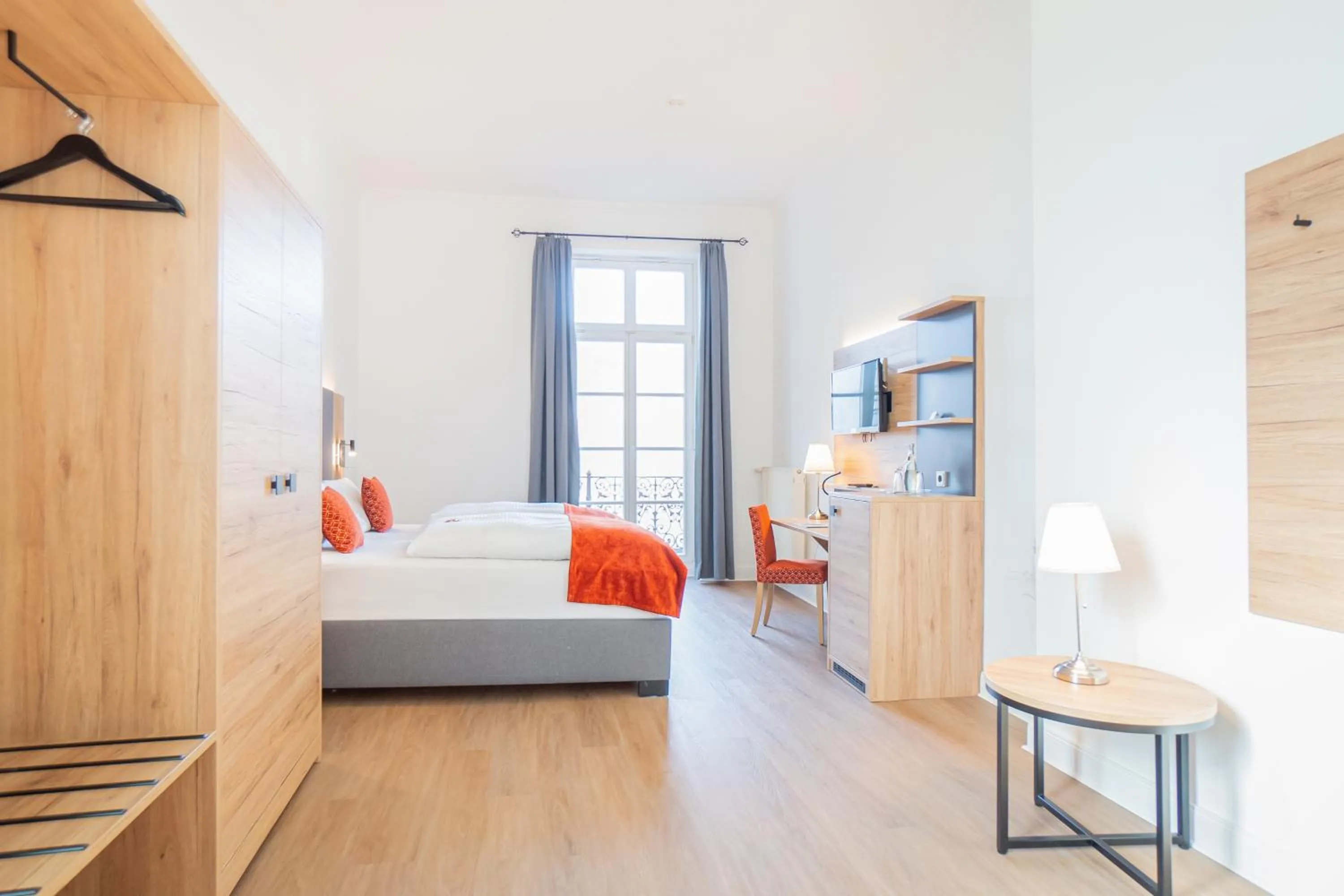 Bed in Rheinhotel Schulz