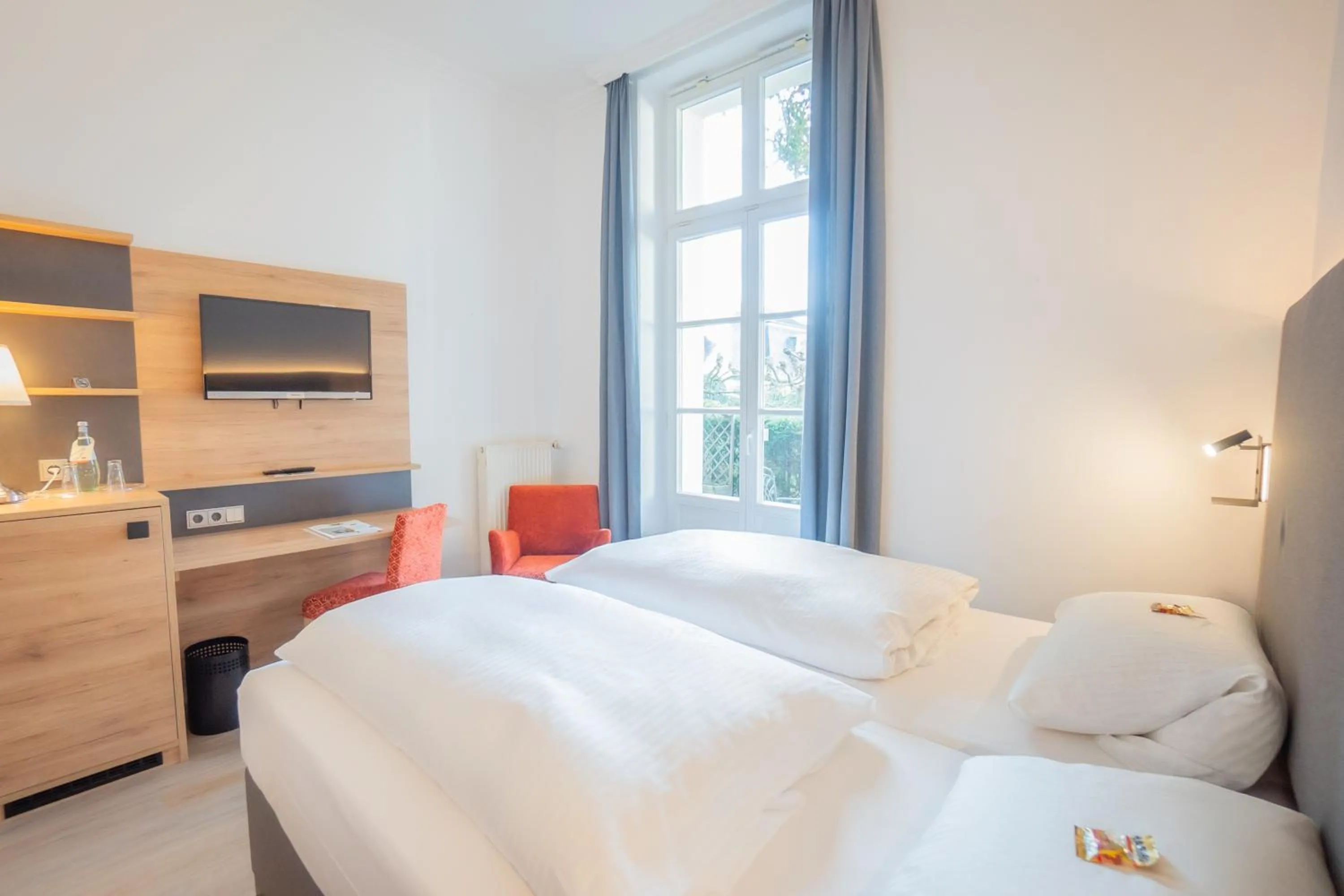 Bed in Rheinhotel Schulz