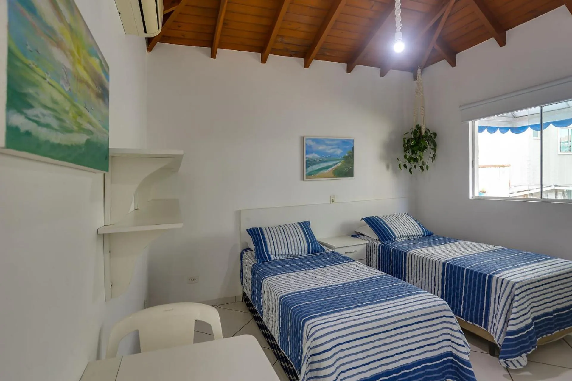 Bed in Pousada Canario Azul