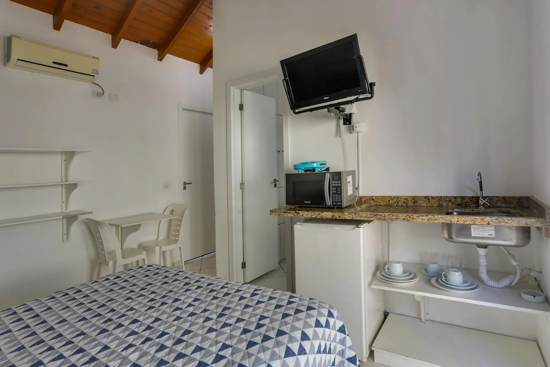 Bed in Pousada Canario Azul