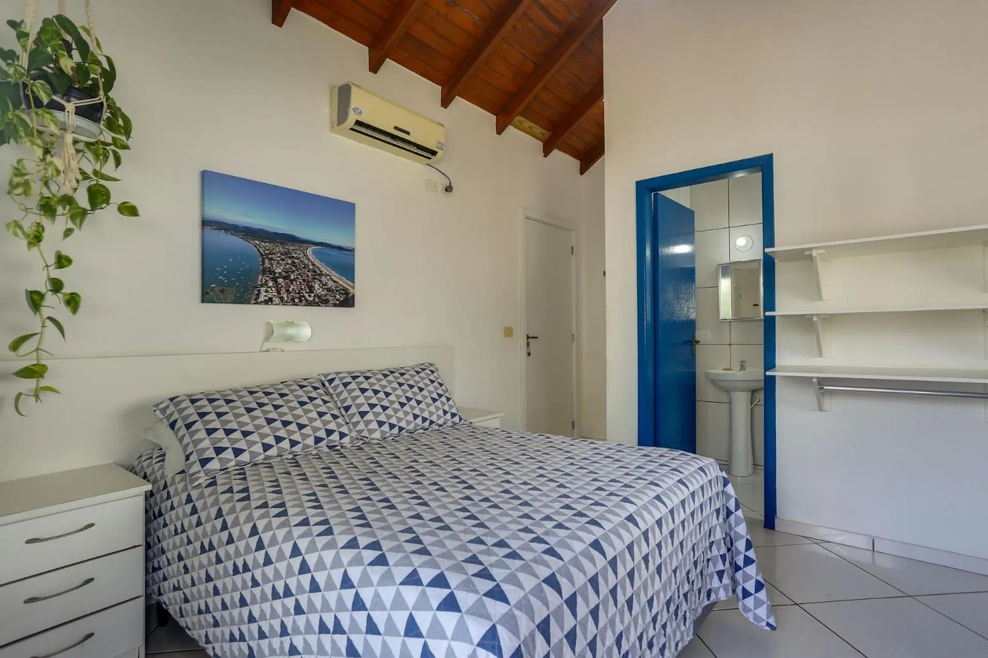 Bed in Pousada Canario Azul