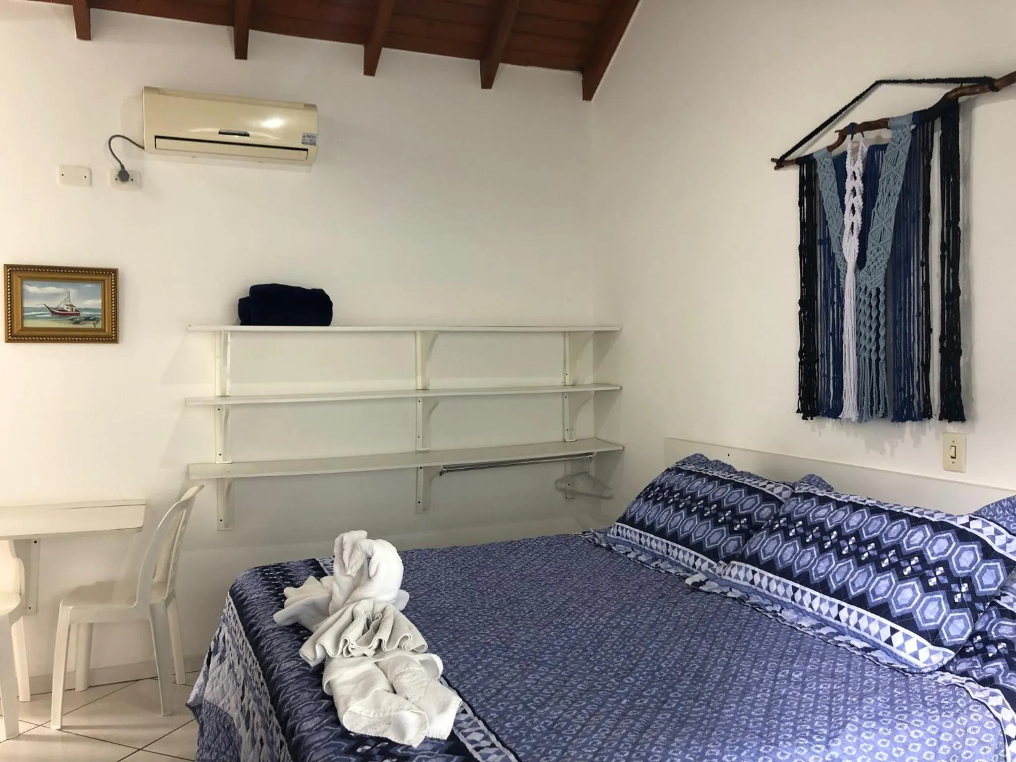 Bed in Pousada Canario Azul