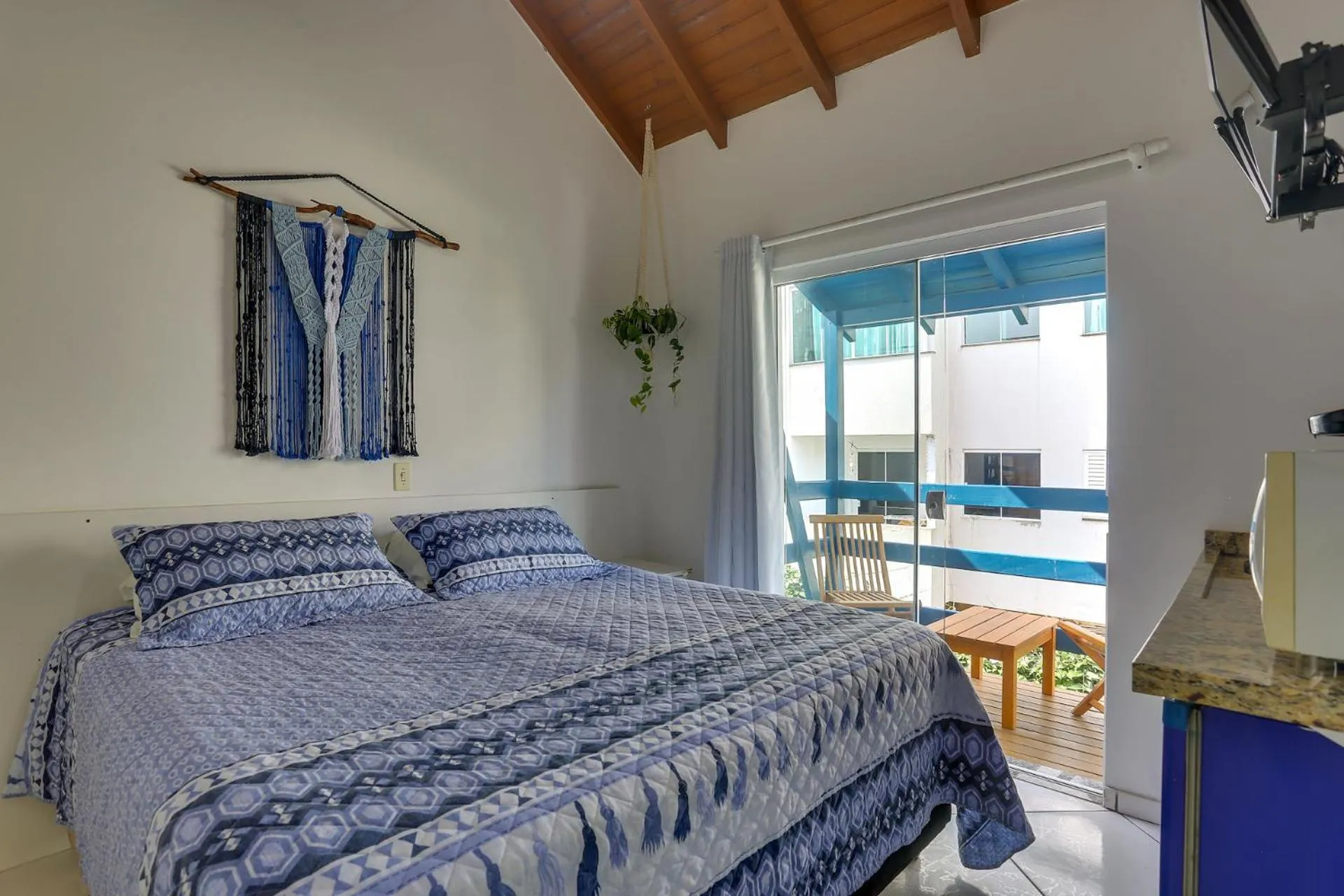 Bed in Pousada Canario Azul