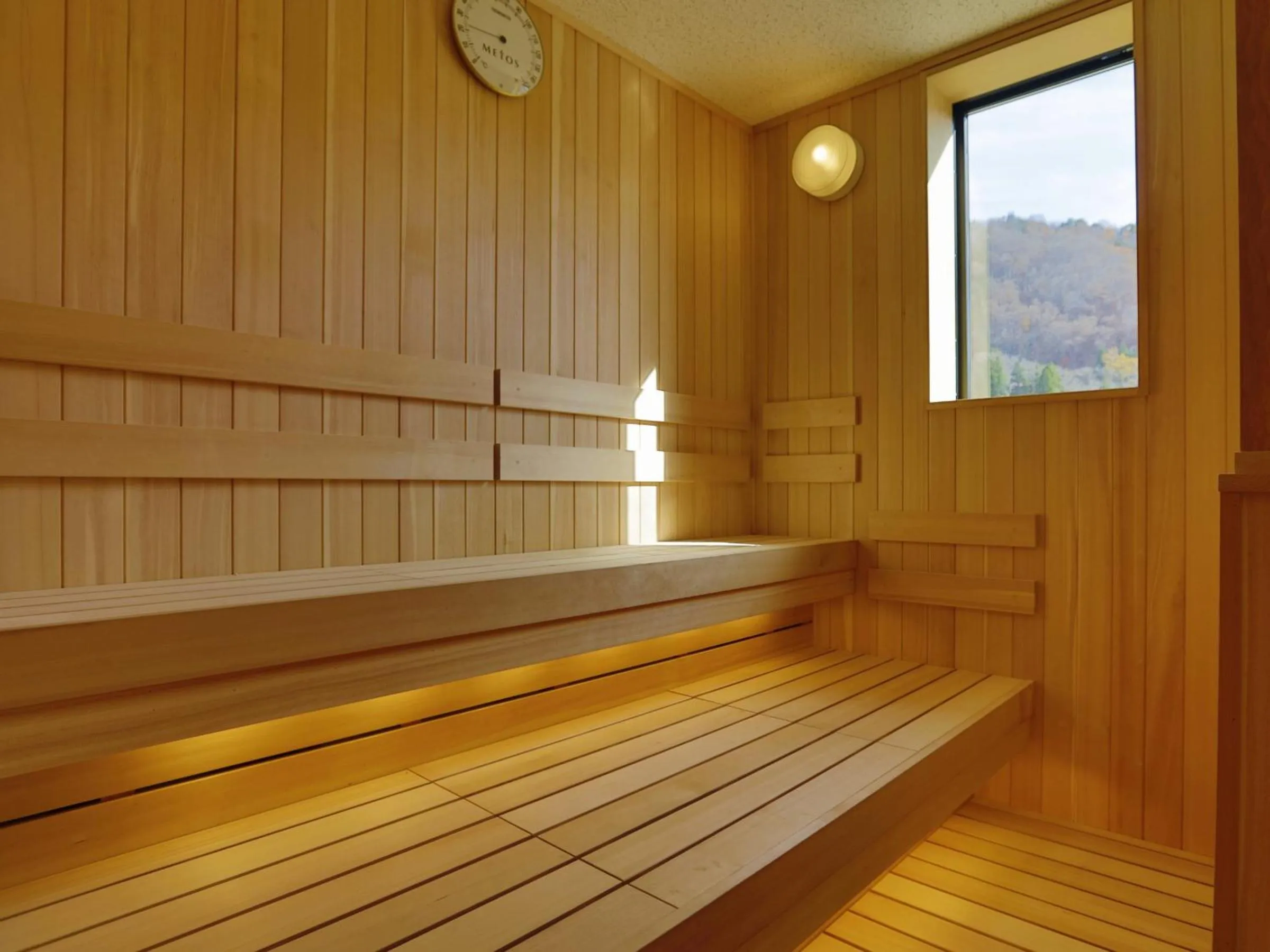 Sauna in Onyado Yuinosho, Shirakawago