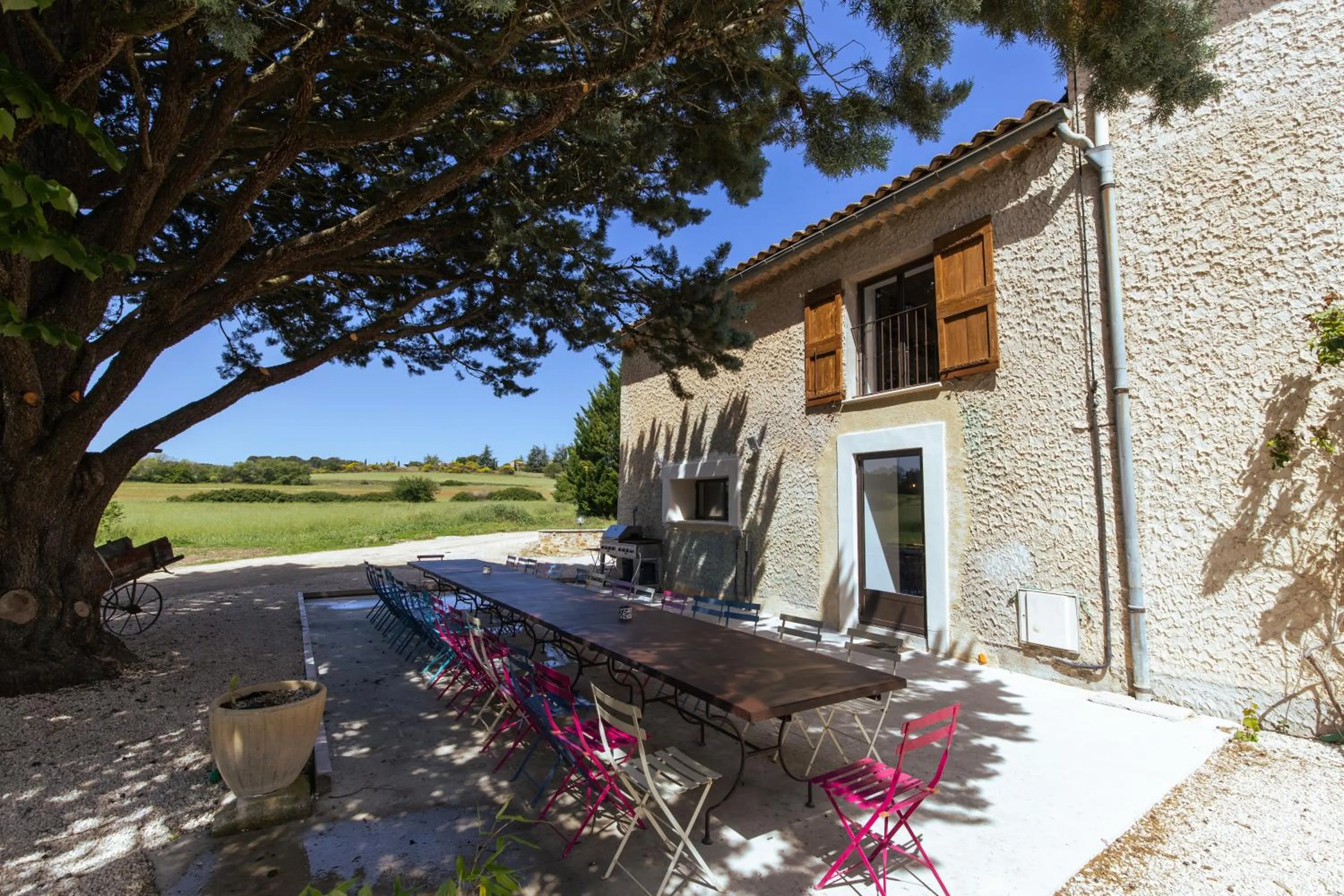 Patio in Chambres & Tables d'hôtes Moulin de Lavon