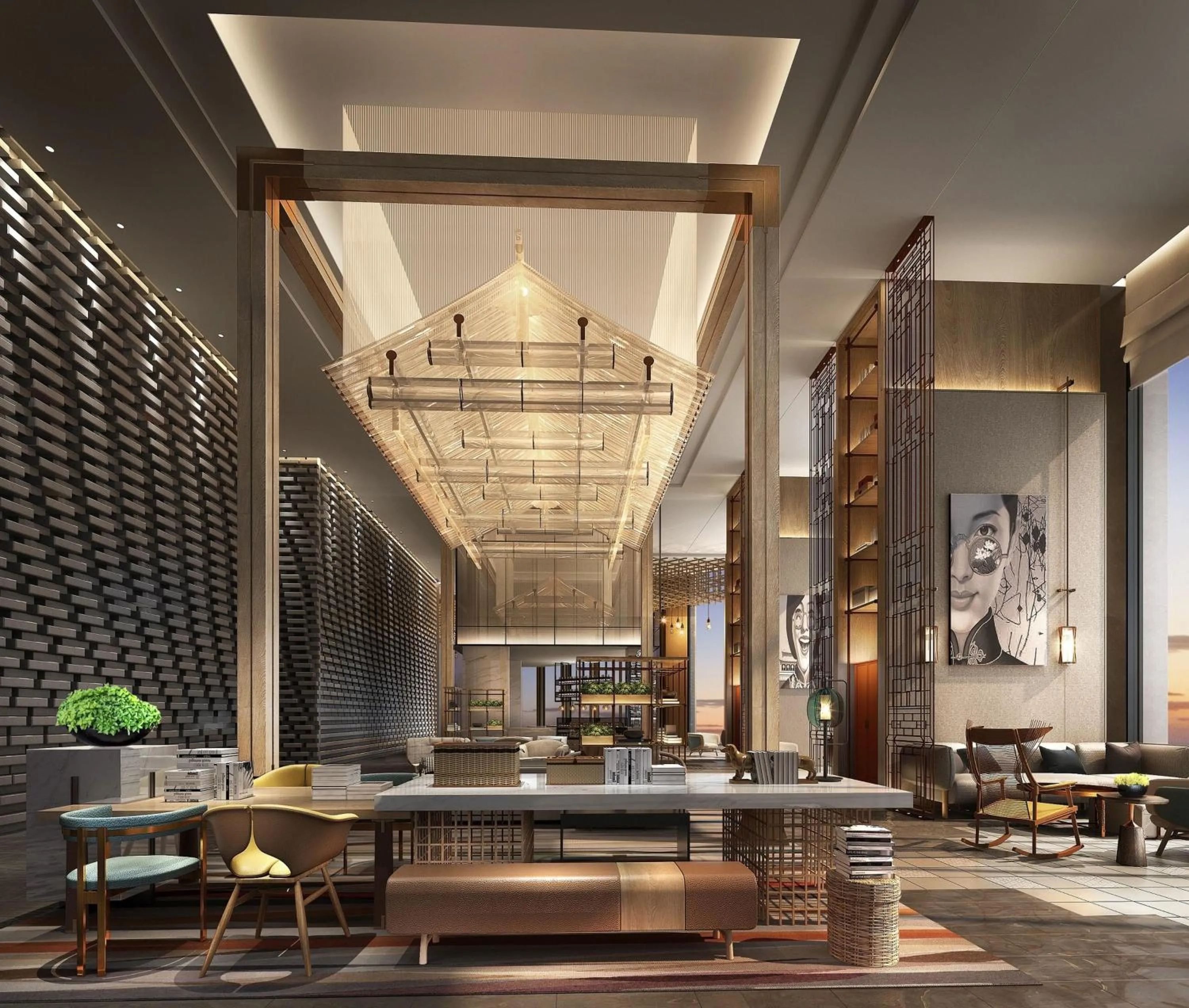 Lobby or reception in Canopy by Hilton Chengdu City Centre