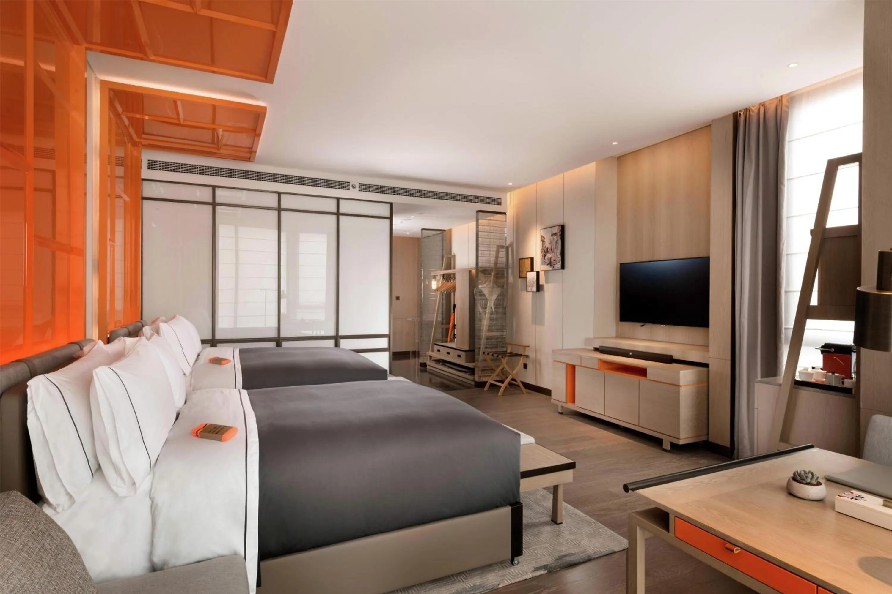 Bedroom, Bed in Canopy by Hilton Chengdu City Centre