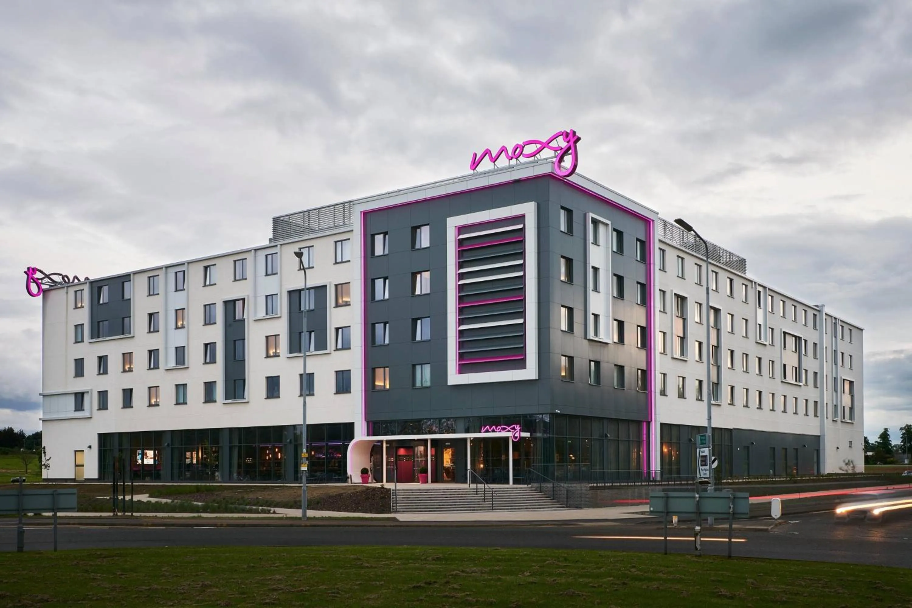 Property building in Moxy Edinburgh Airport