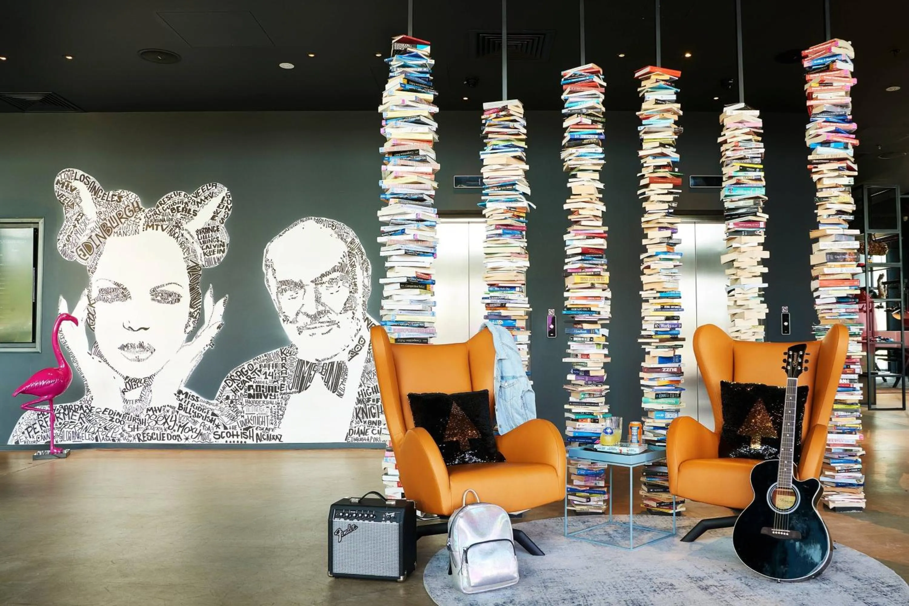 Lobby or reception in Moxy Edinburgh Airport