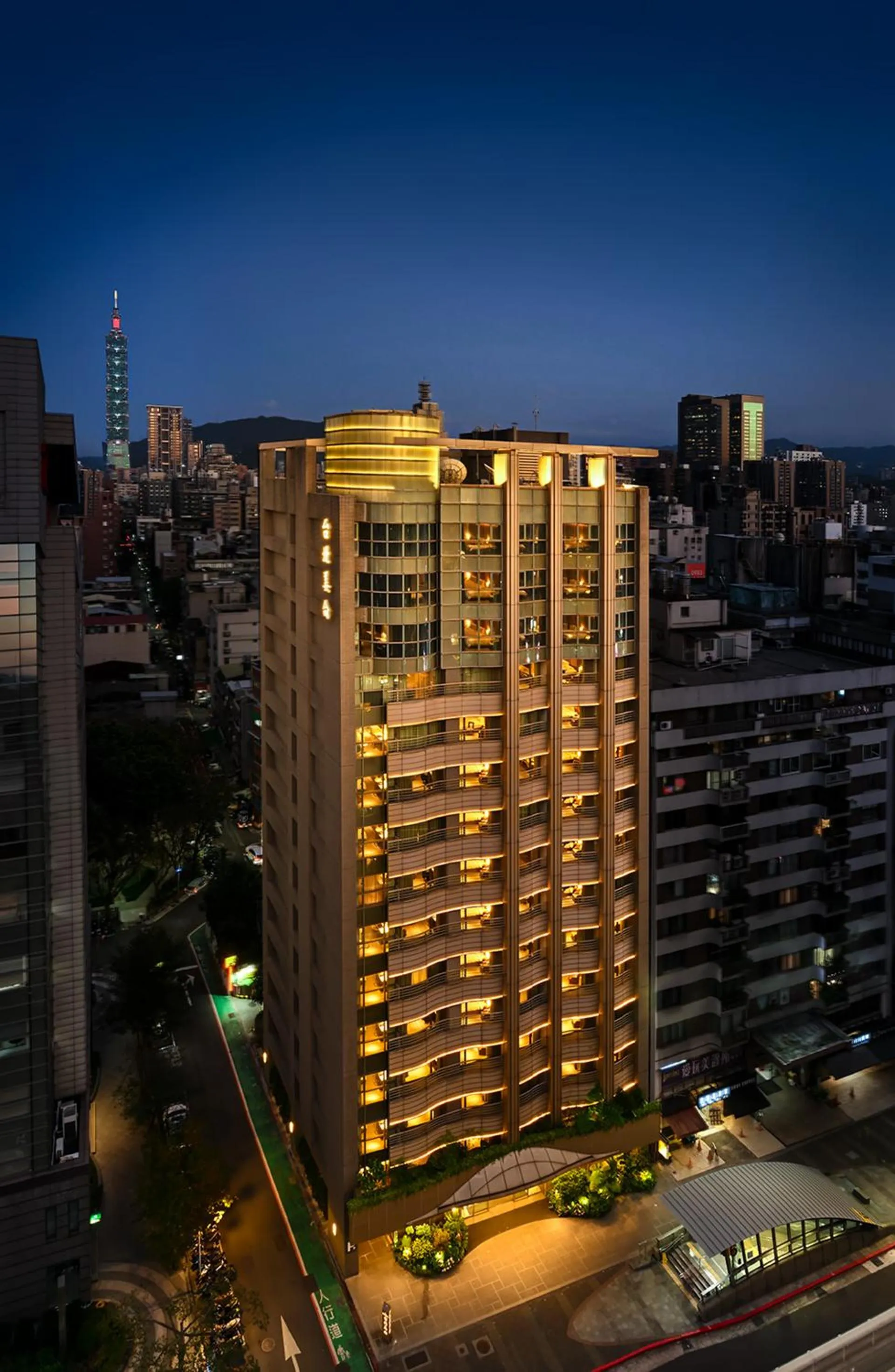 Property building in Park Taipei Hotel