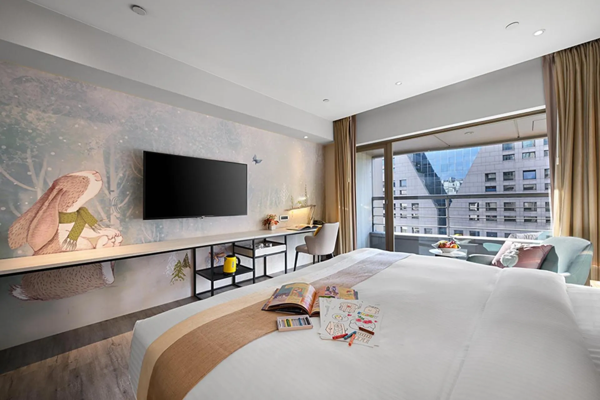 Bedroom, Bed in Park Taipei Hotel