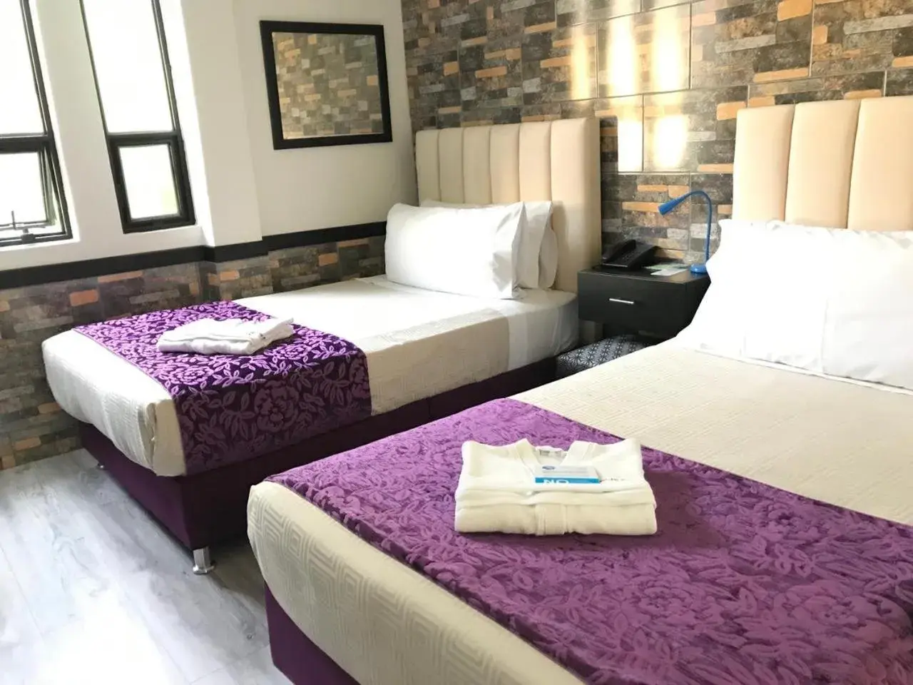 Double Room with Two Double Beds in Posada LA MARIÑERA Double Room with Two Double Beds in Posada LA MARIÑERA