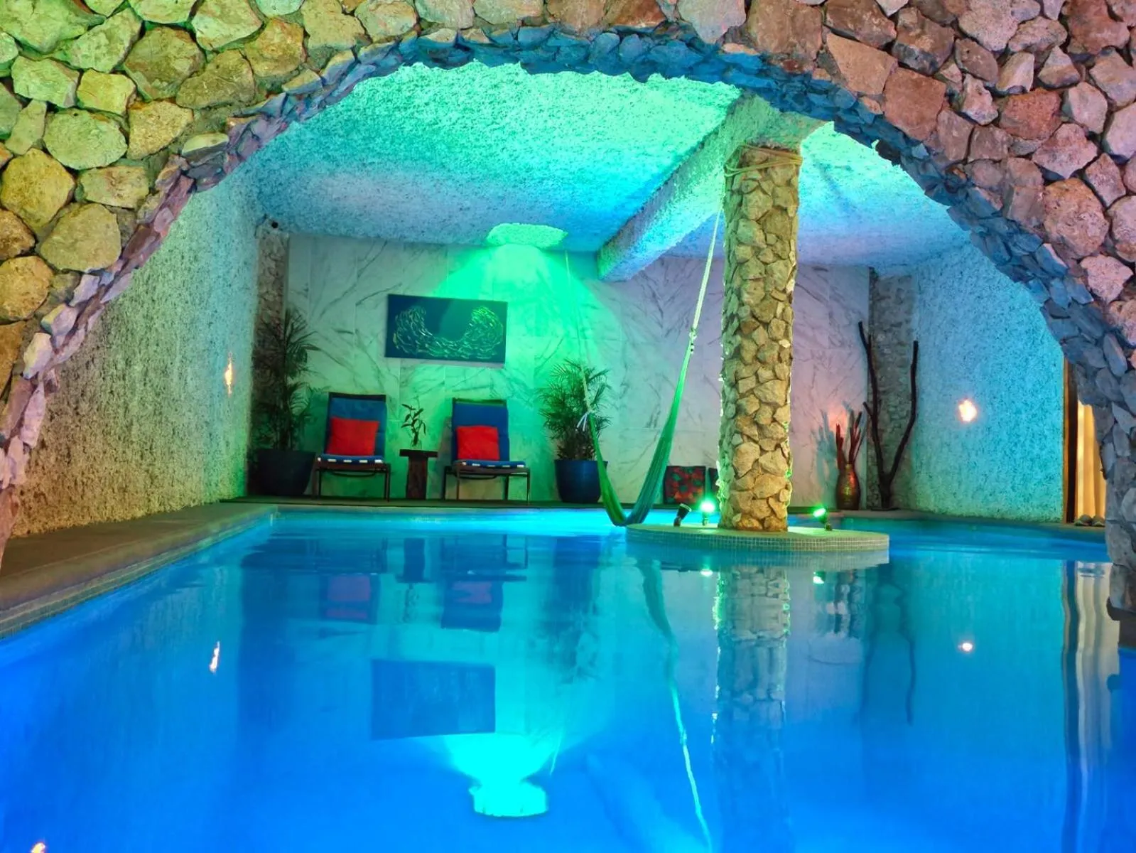 Pool view in Mayan Majesty Boutique Hotel