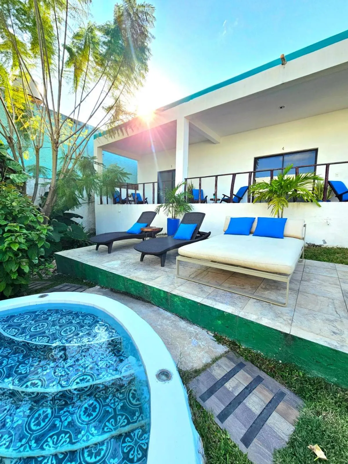 Patio in Mayan Majesty Boutique Hotel