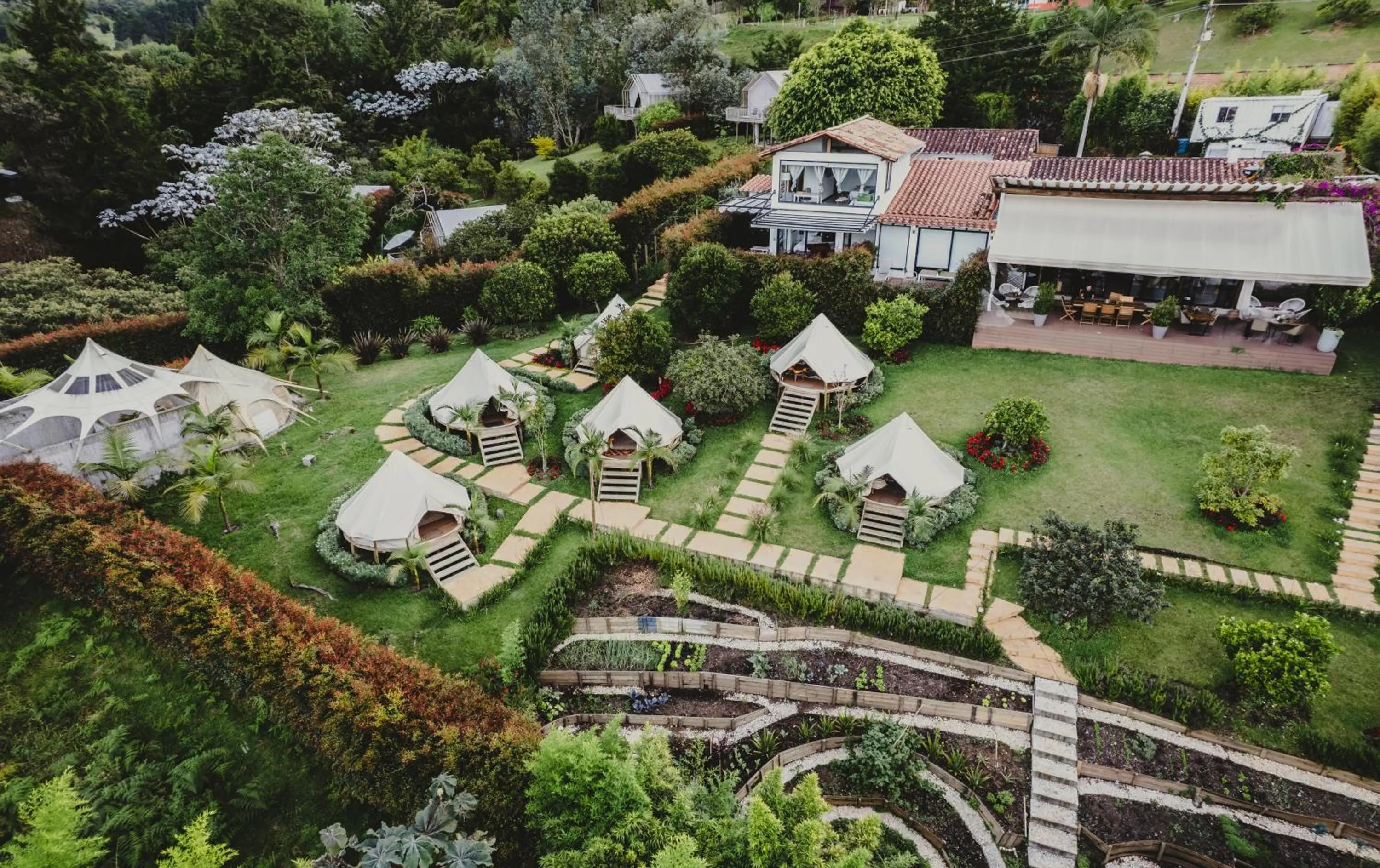 Bird's eye view in TEVA Glamping & Retreat