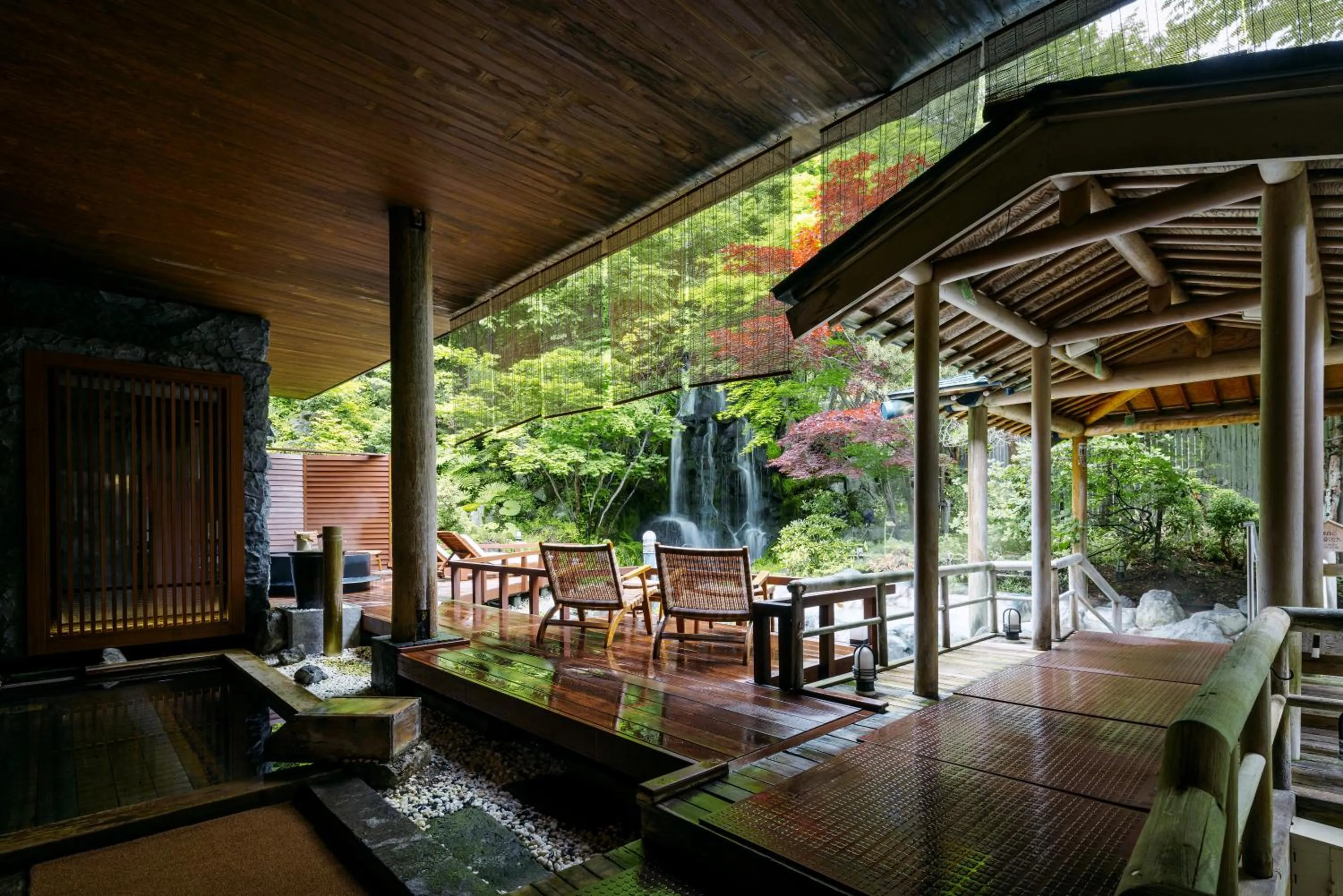 Open Air Bath in Noboribetsu Grand Hotel