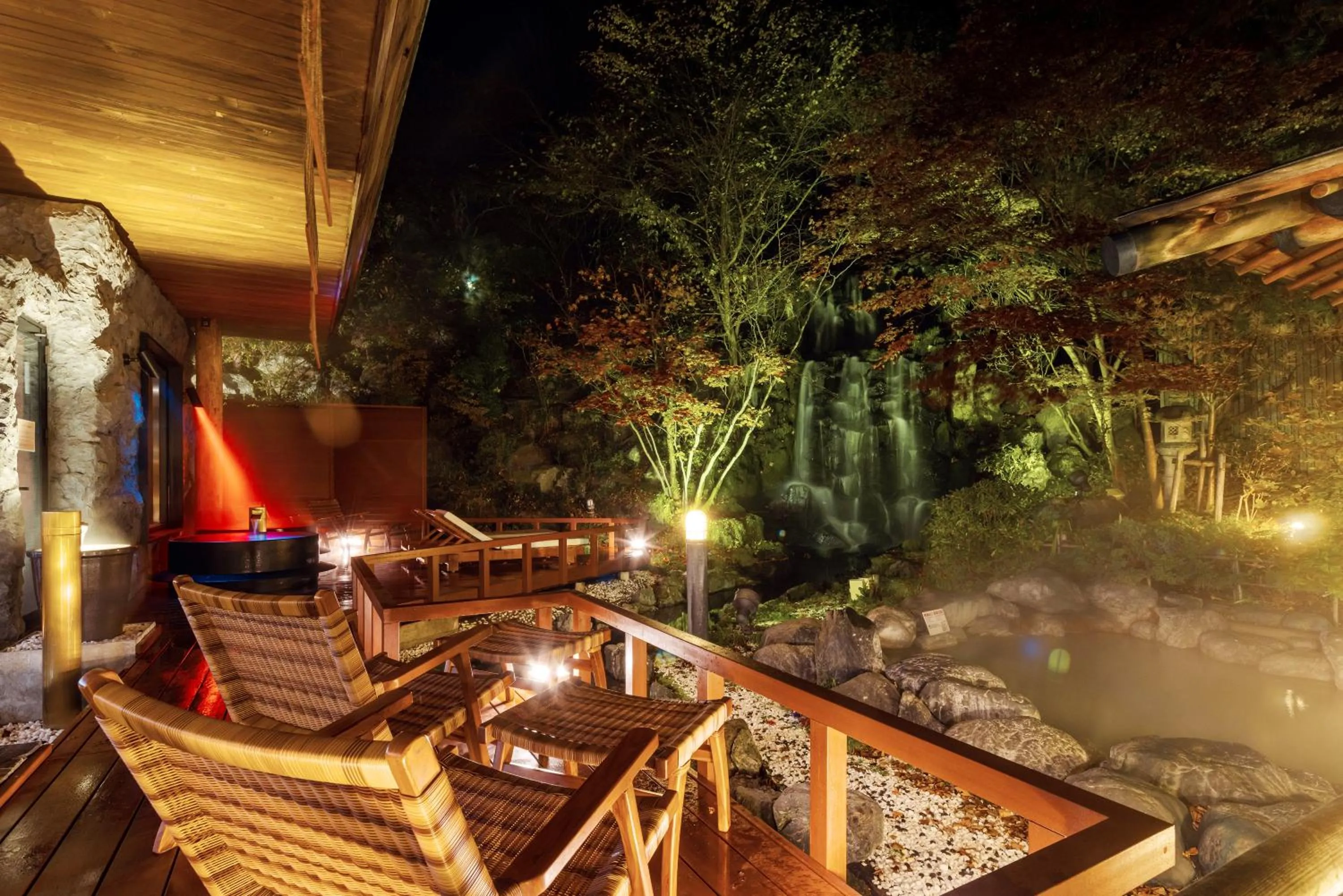 Open Air Bath in Noboribetsu Grand Hotel