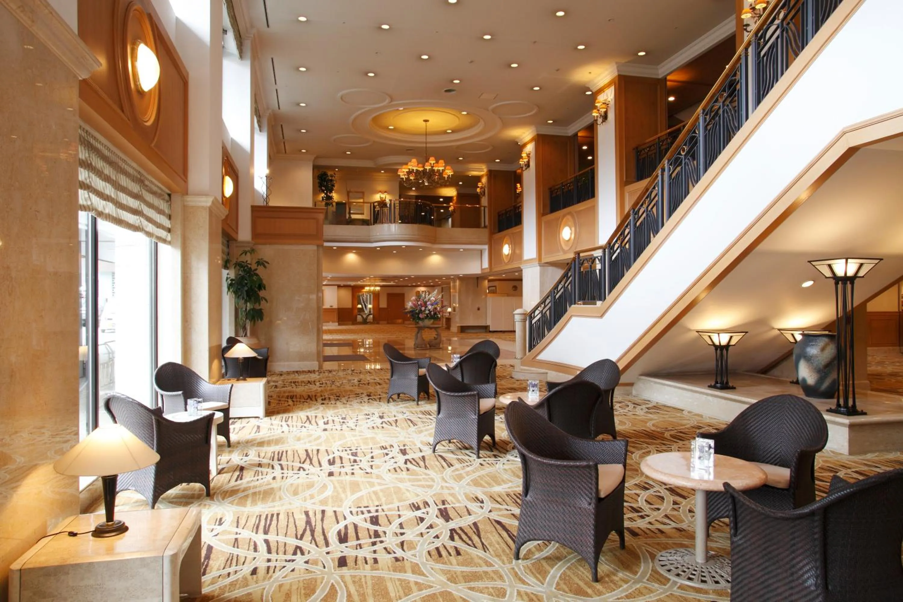 Communal lounge/ TV room in Noboribetsu Grand Hotel