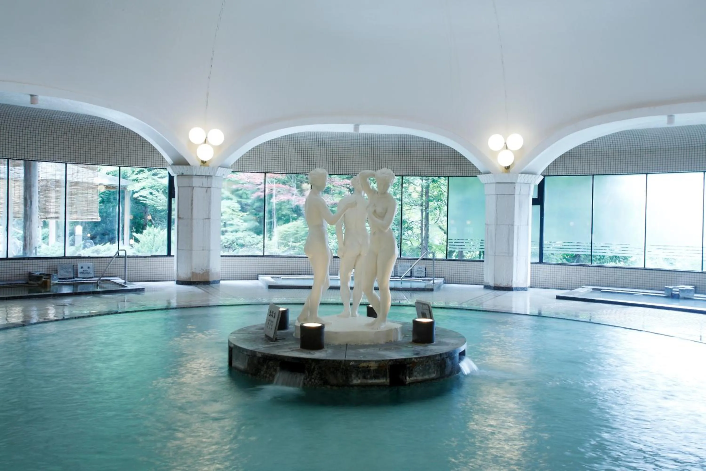 Hot Spring Bath in Noboribetsu Grand Hotel