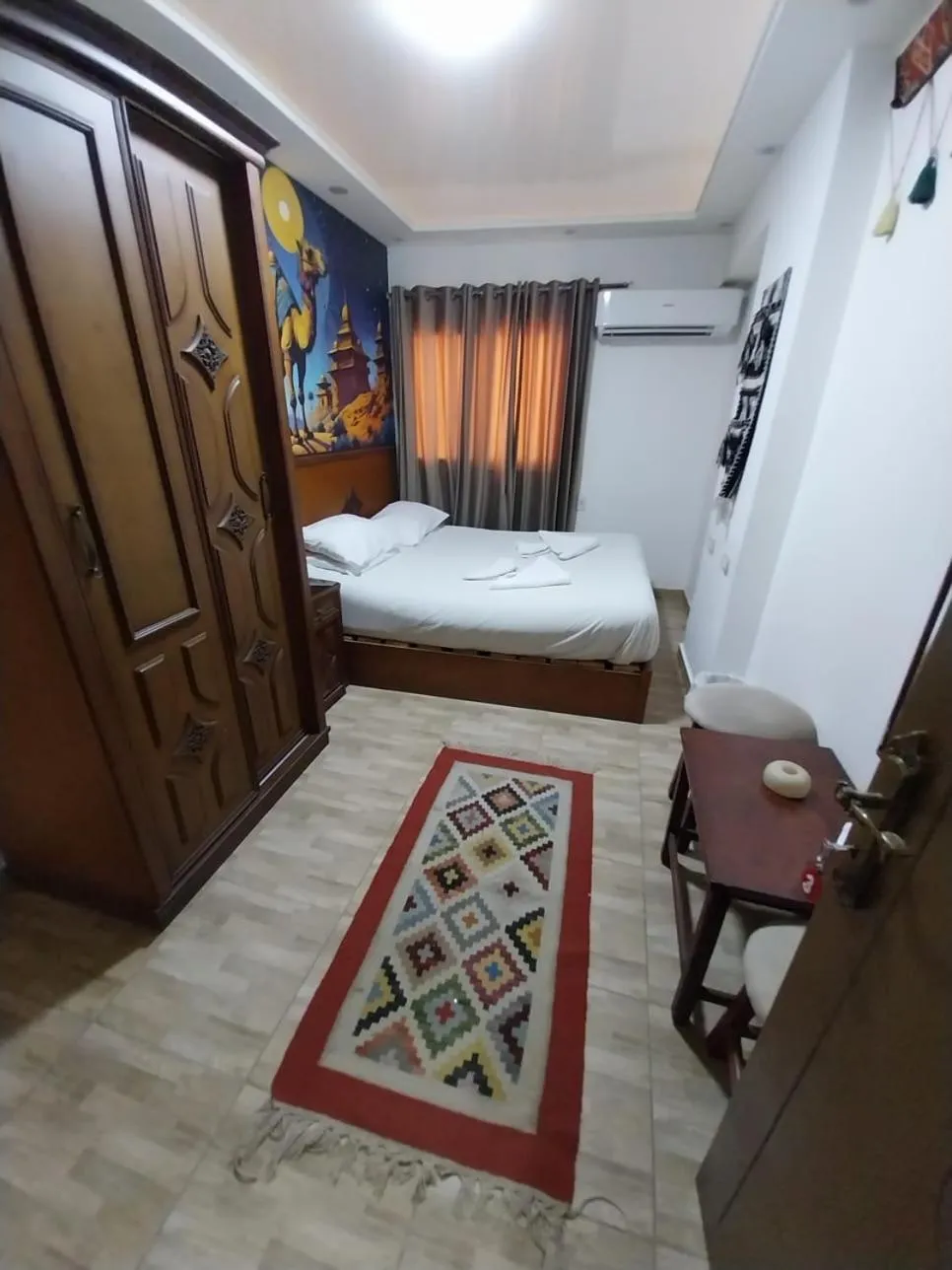 Bed in Atlantis Pyramids Inn