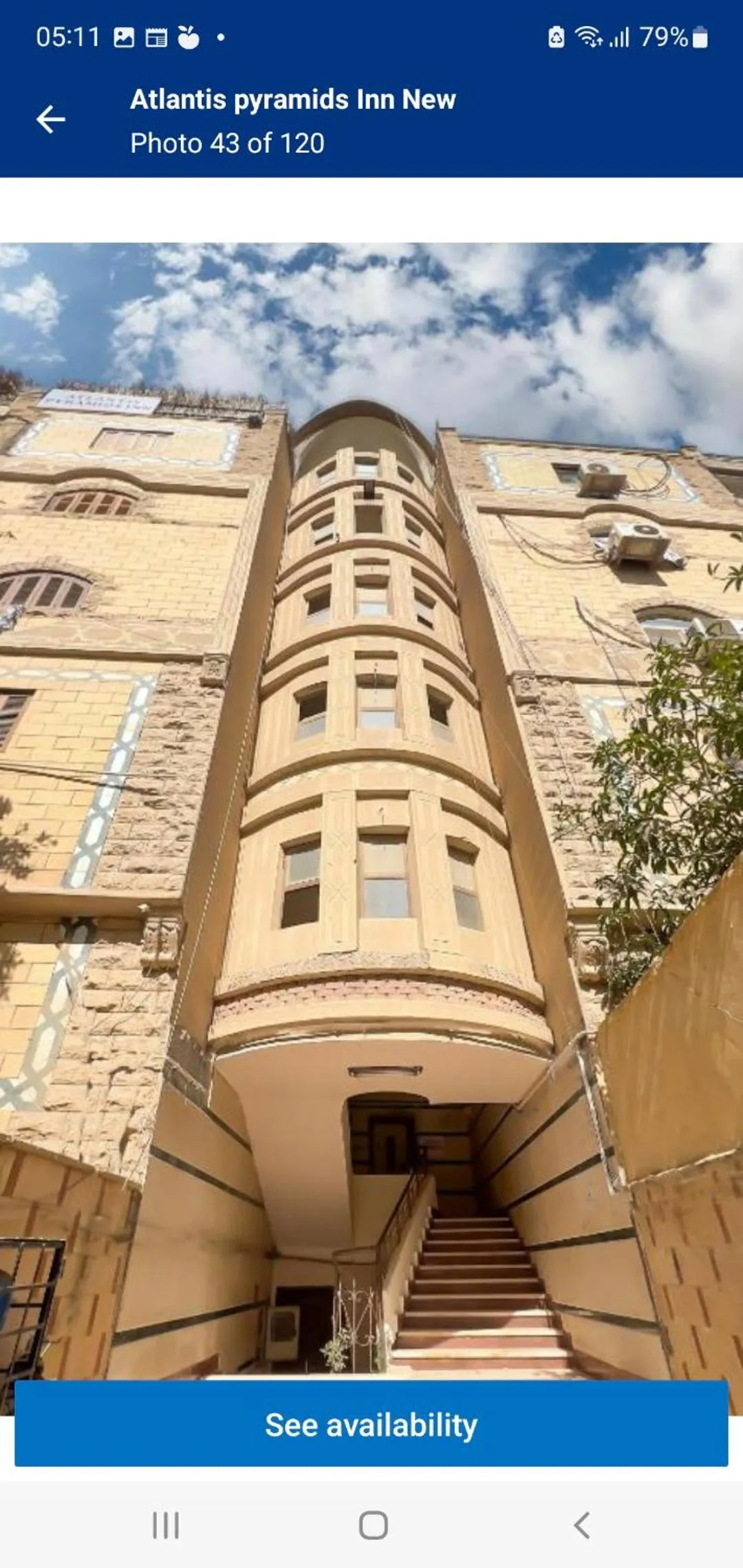 Property building in Atlantis Pyramids Inn