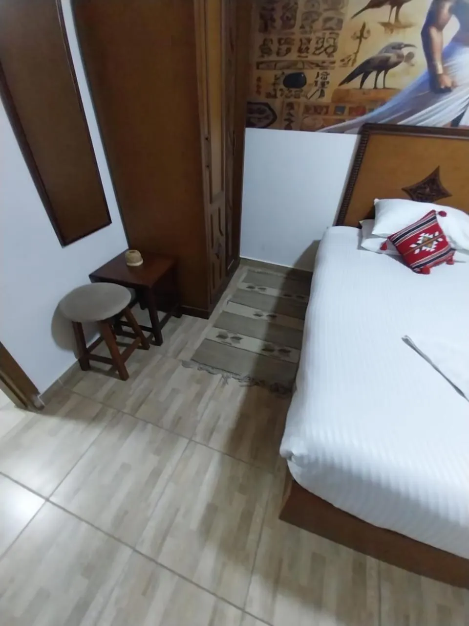 Bed in Atlantis Pyramids Inn