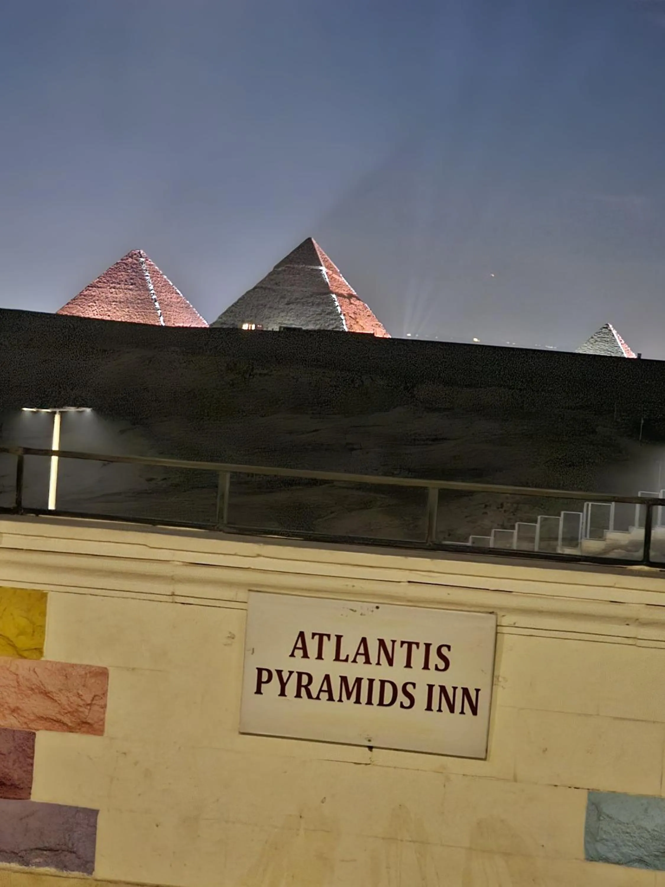 Street view in Atlantis Pyramids Inn