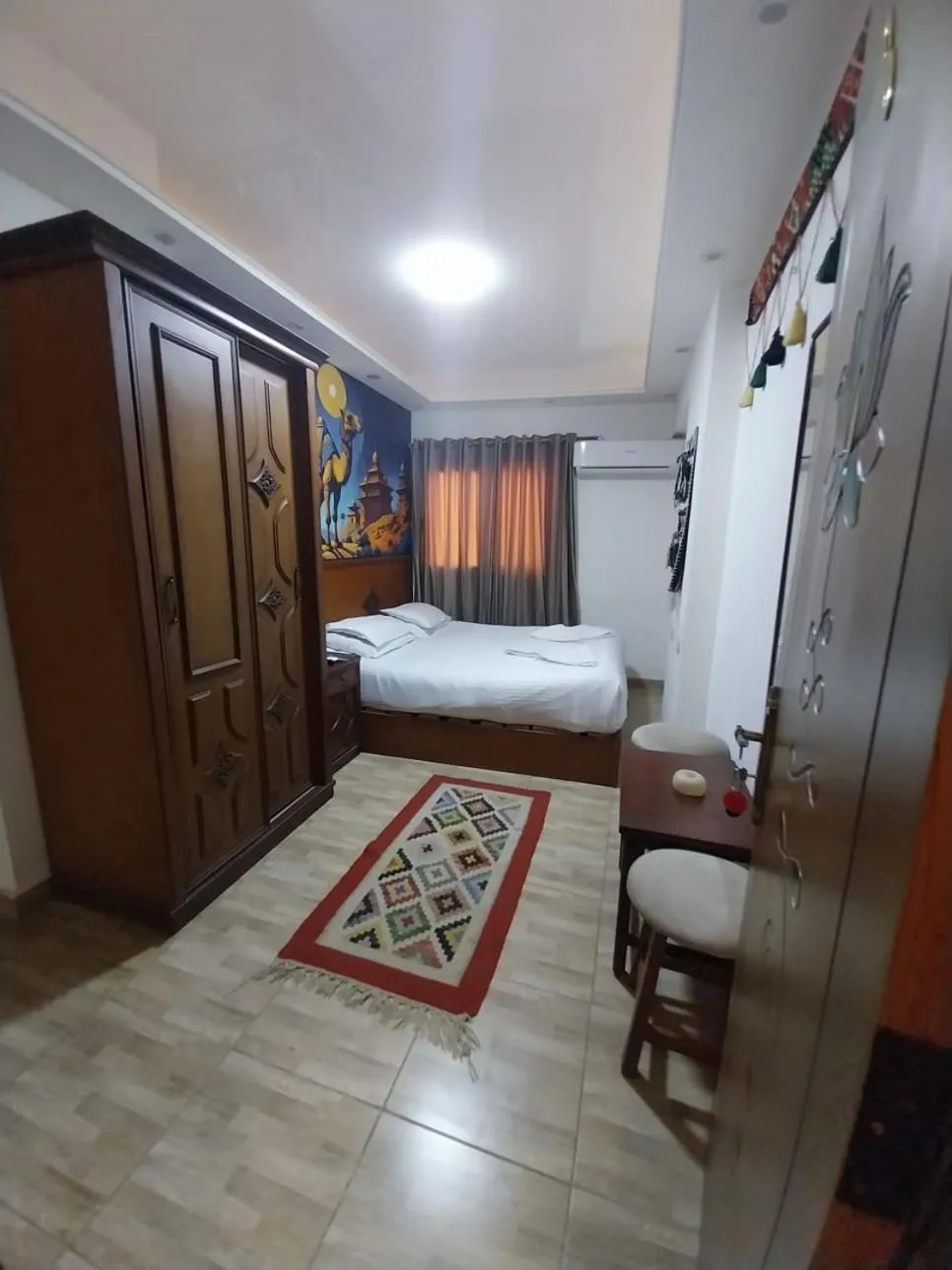 Bed in Atlantis Pyramids Inn