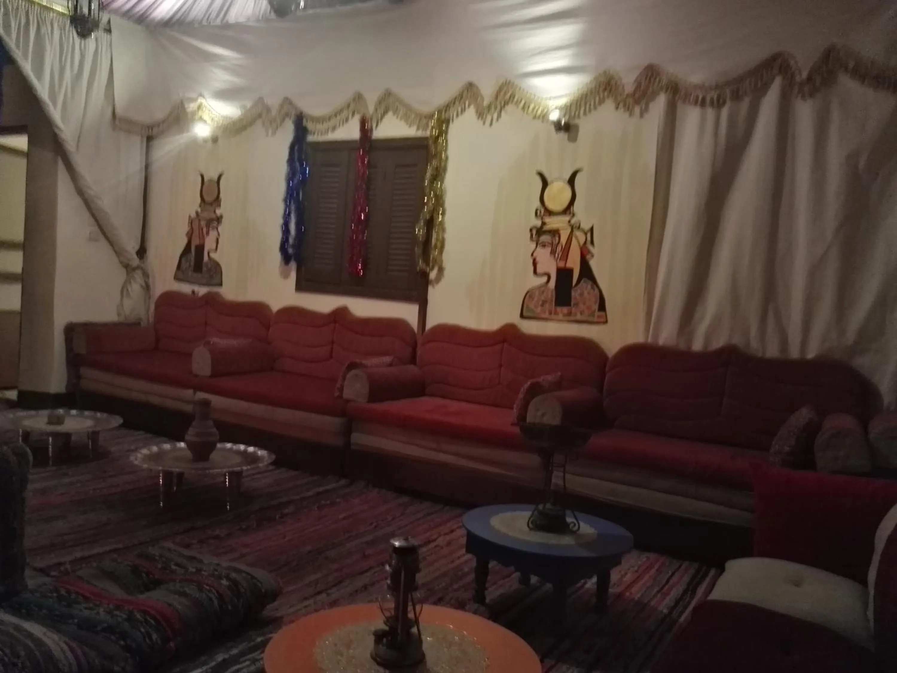 Living room in Atlantis Pyramids Inn