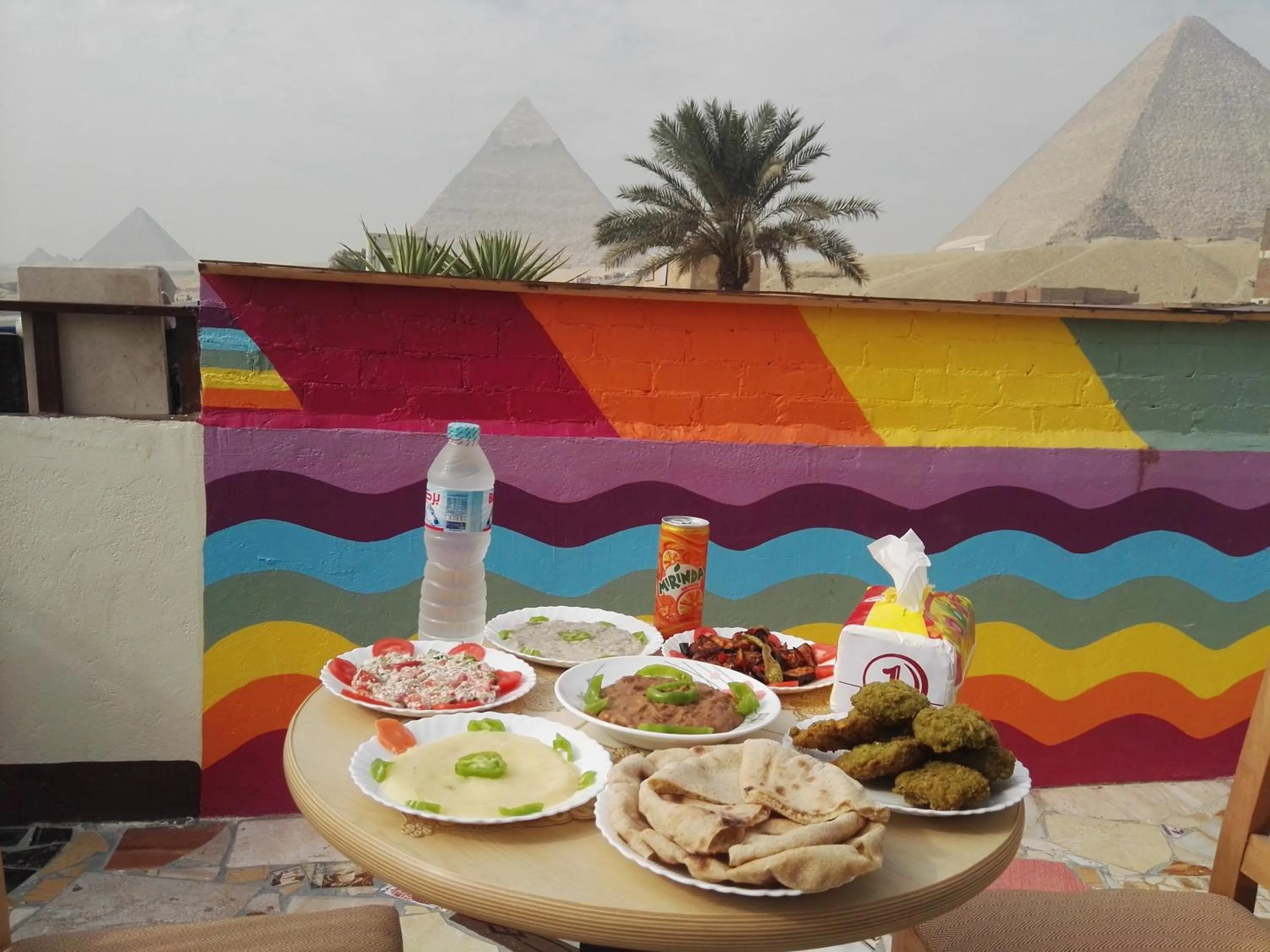 Food in Atlantis Pyramids Inn