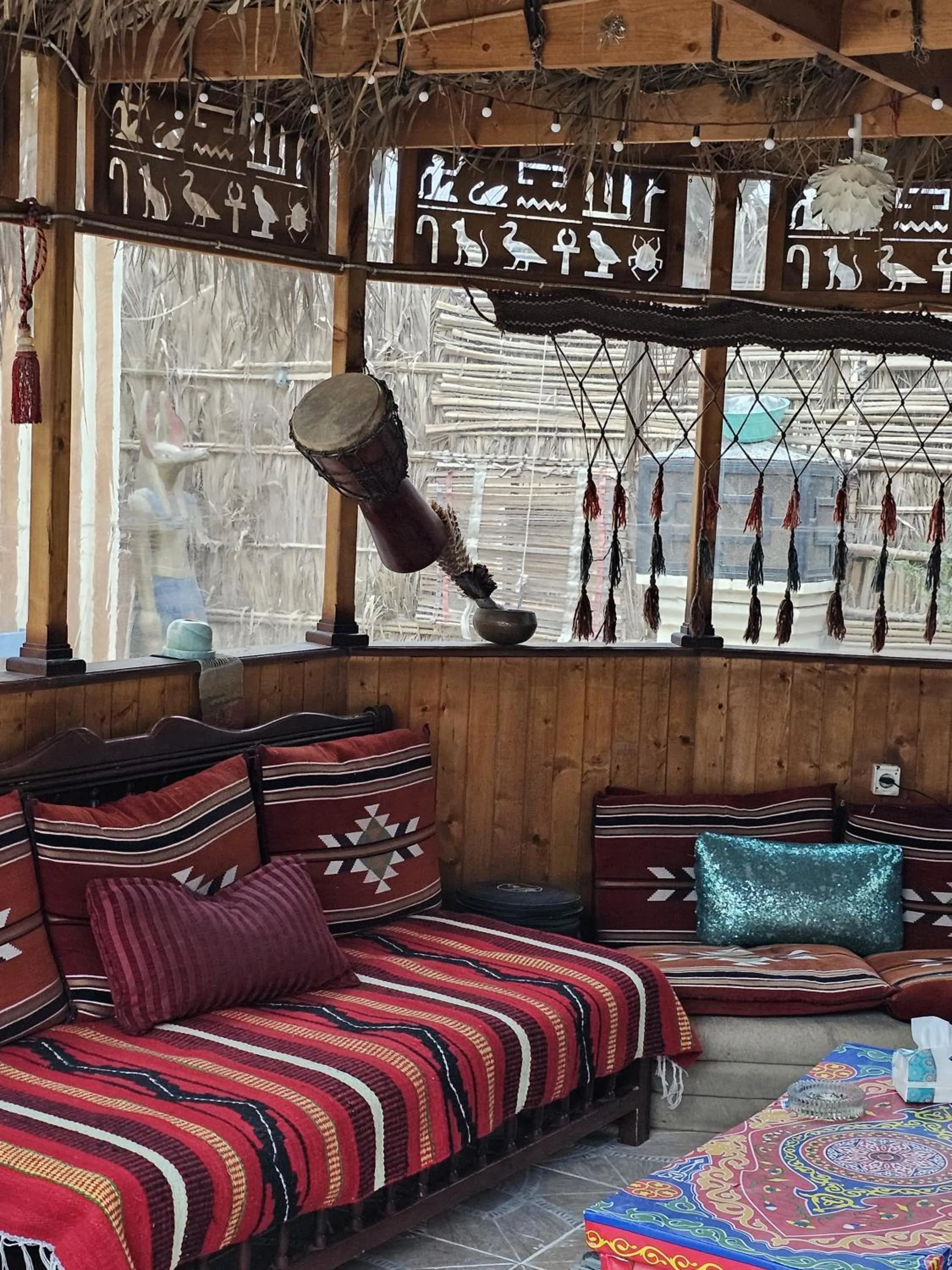 Living room in Atlantis Pyramids Inn