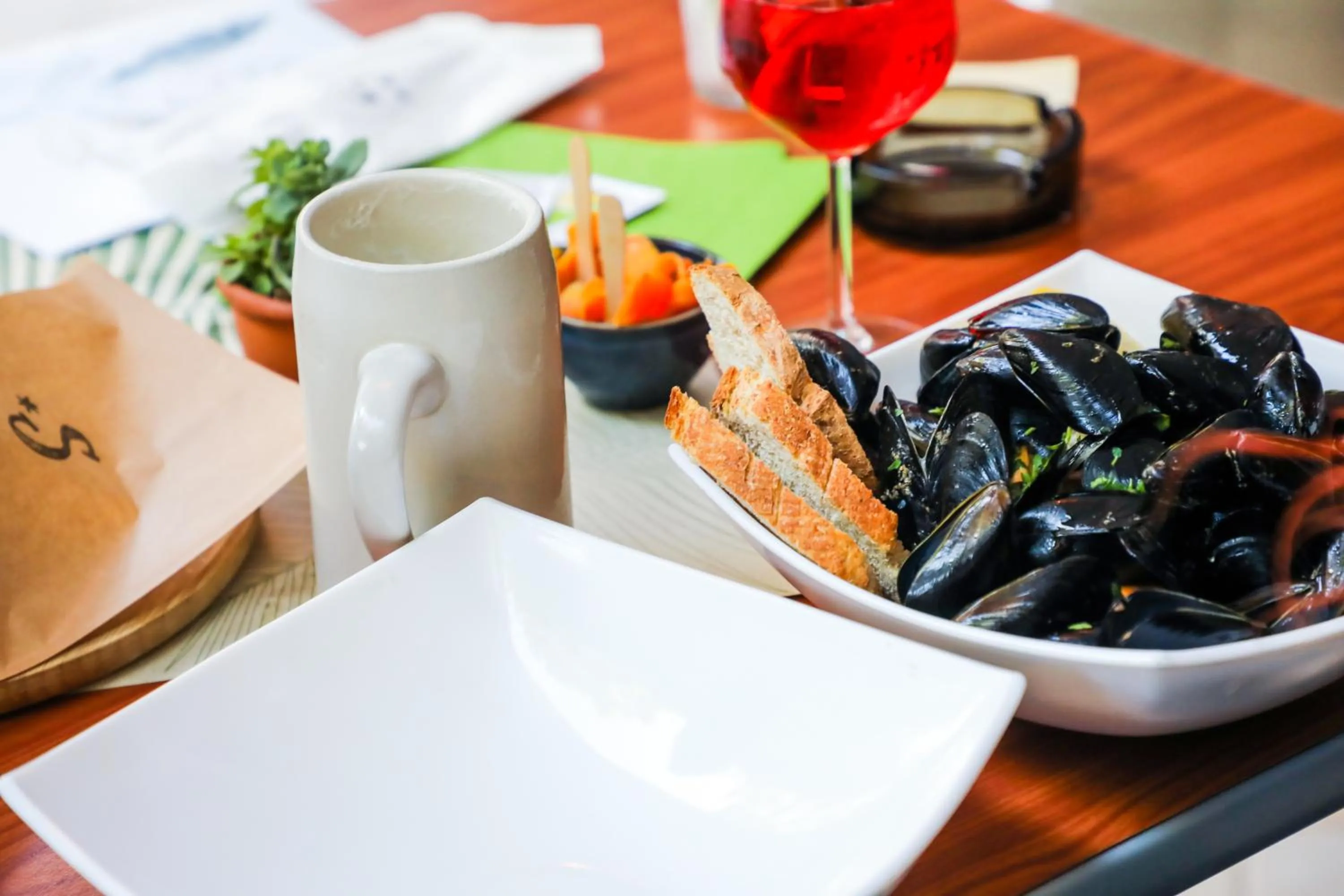 Food and drinks in Hotel Doria