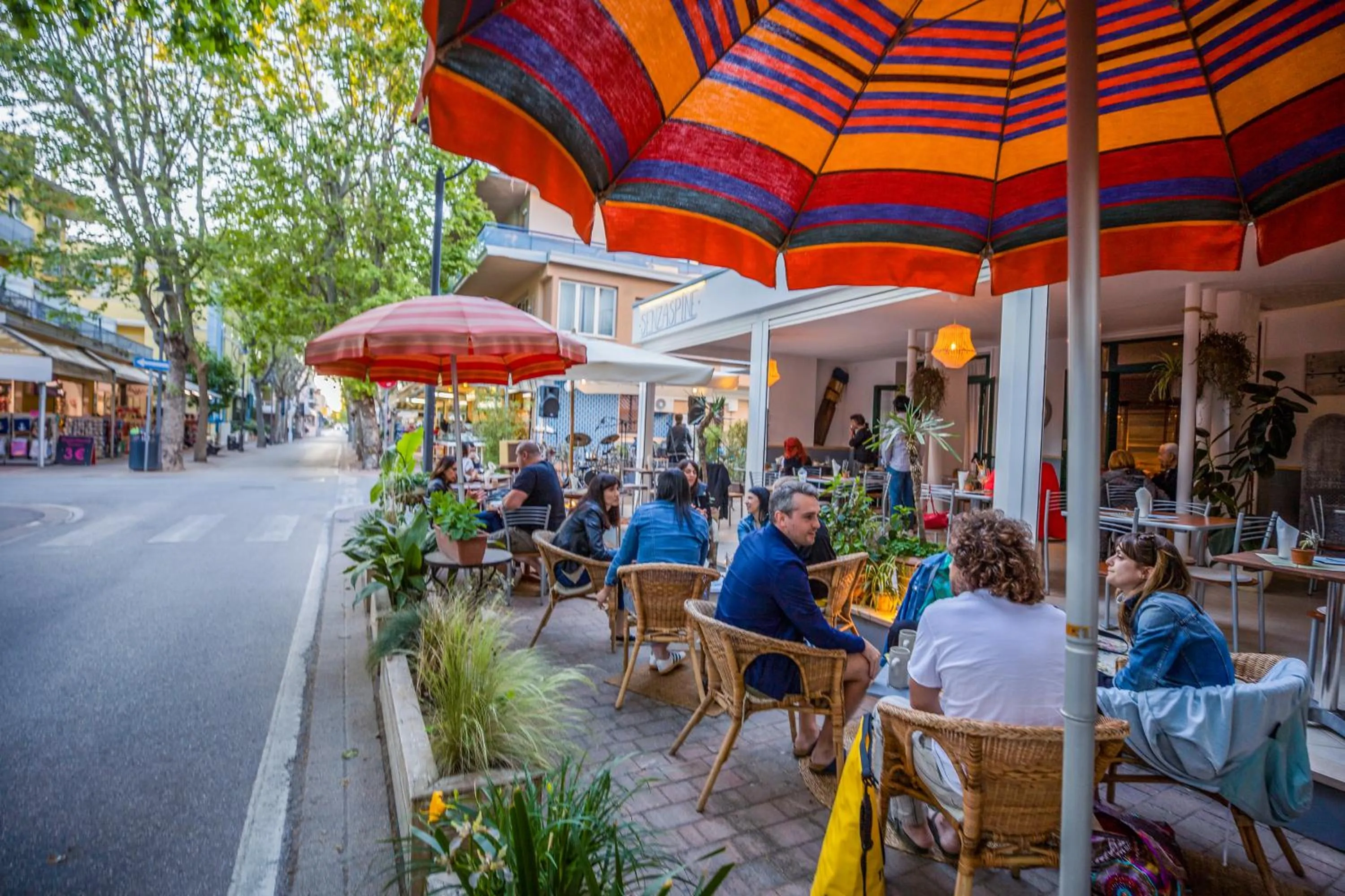Patio in Hotel Doria