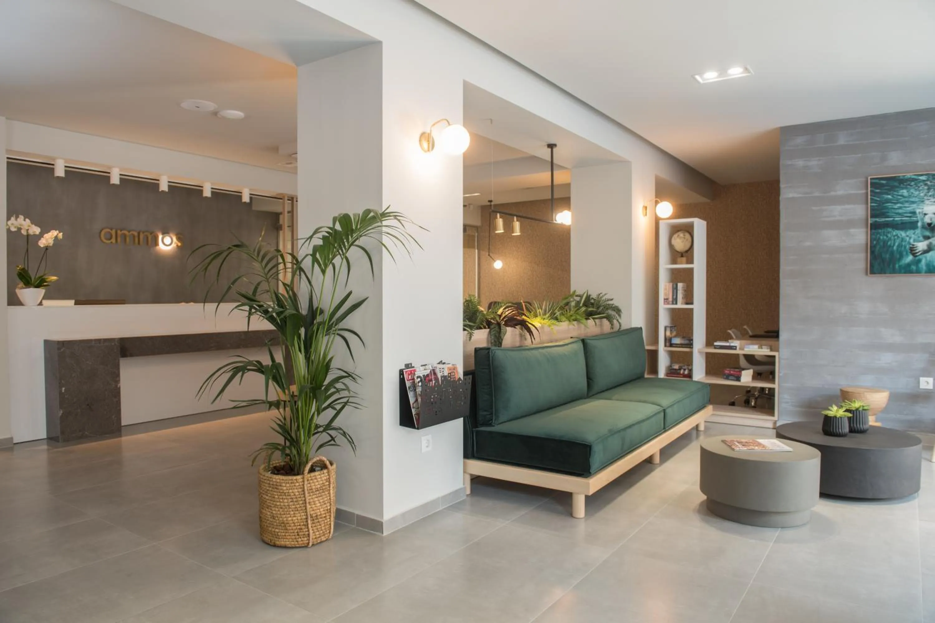Lobby or reception in Ammos Beach Seaside Luxury Suites Hotel
