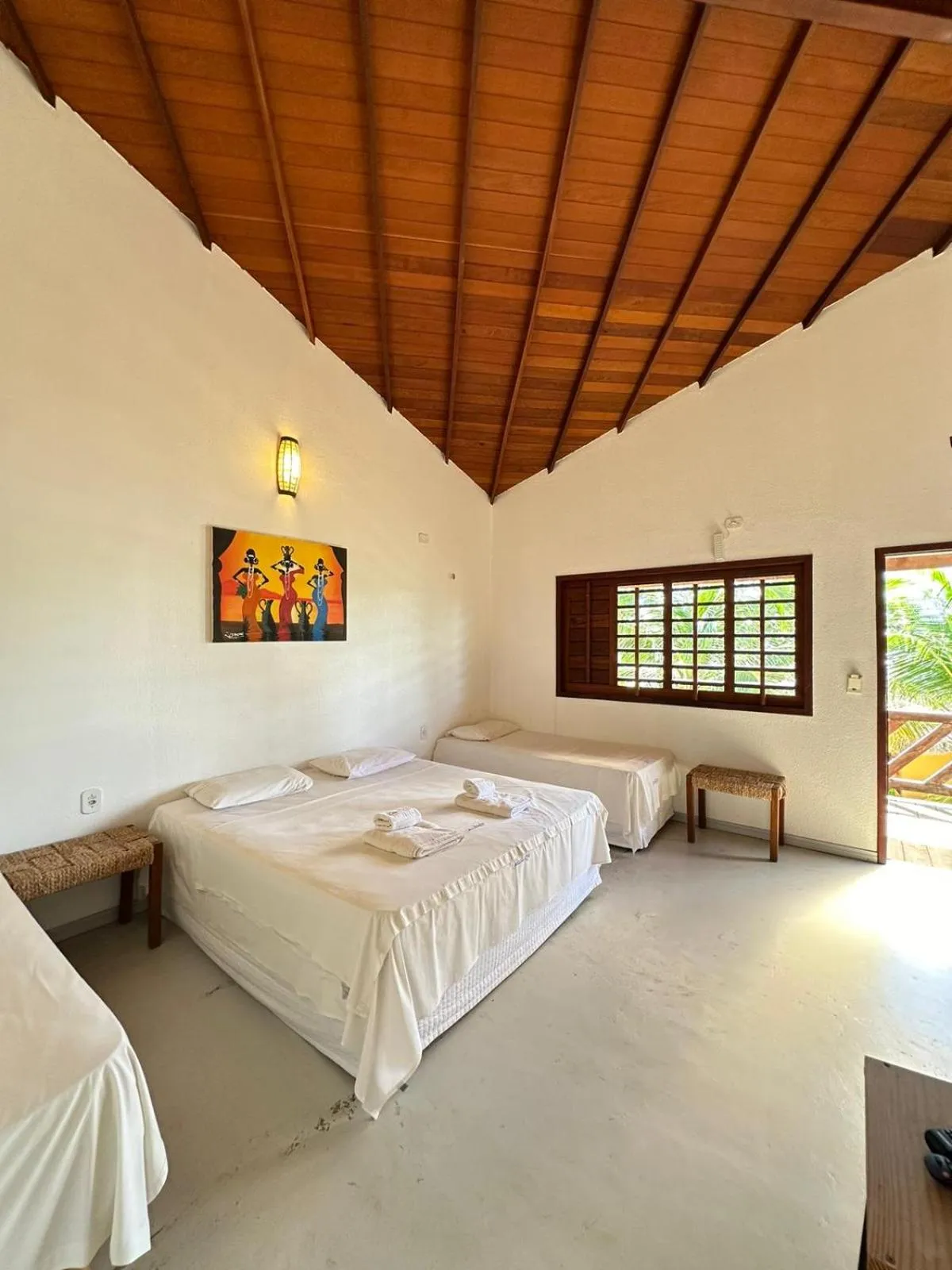 Bed in Pousada Vento do Kite