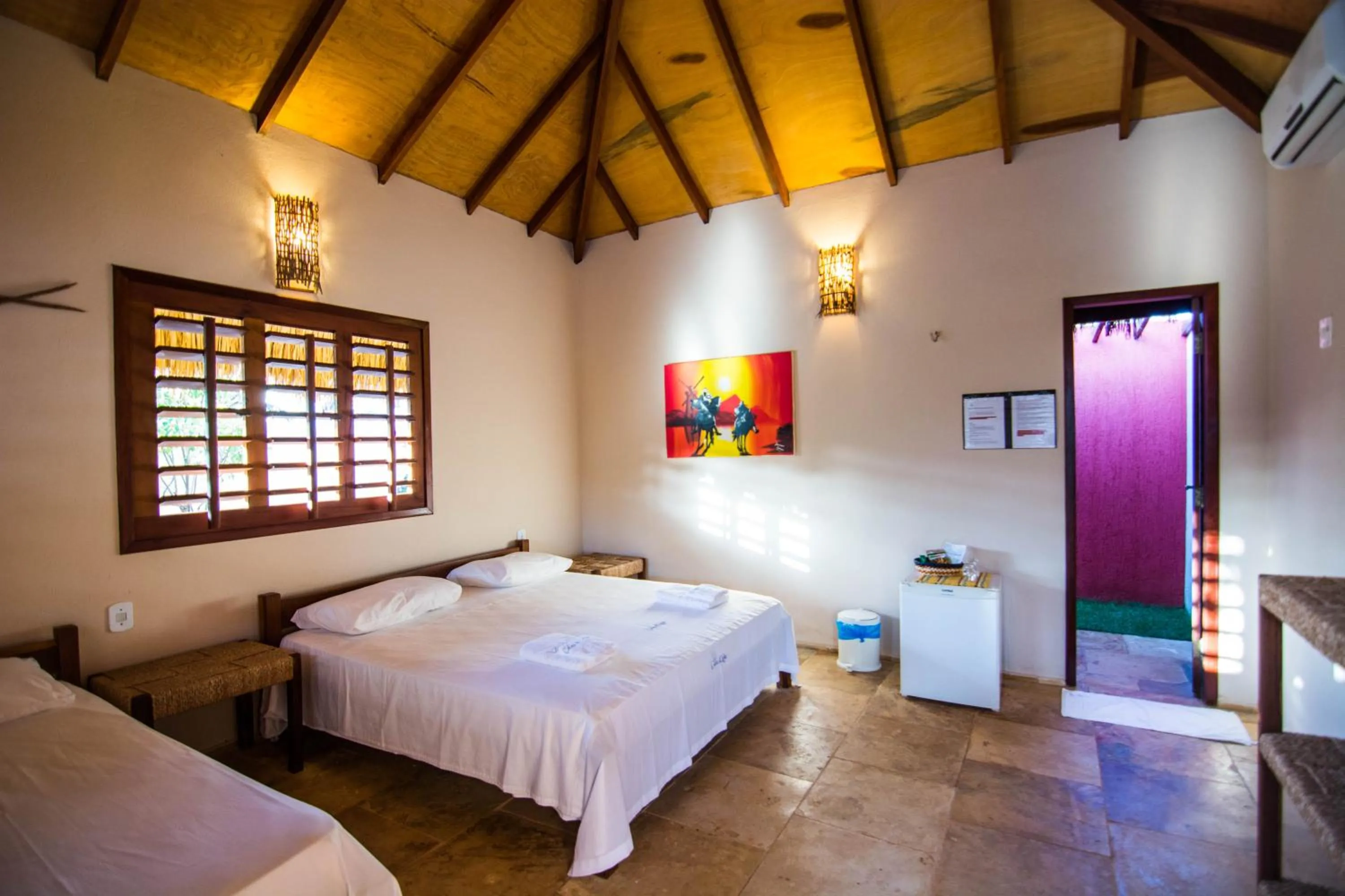 Bed in Pousada Vento do Kite