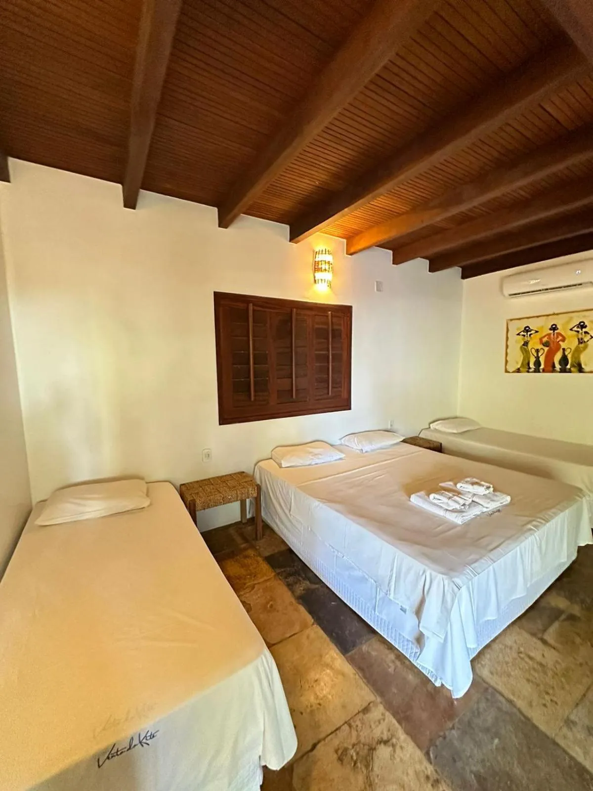 Bed in Pousada Vento do Kite