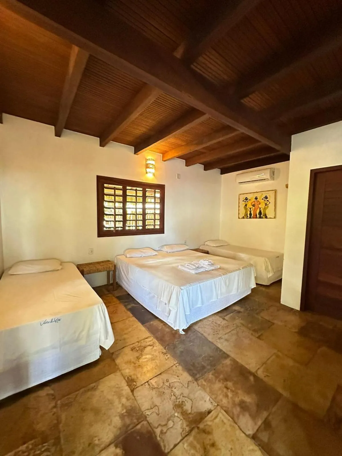 Bed in Pousada Vento do Kite