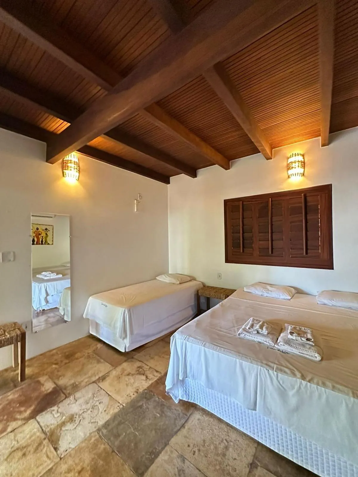 Bed in Pousada Vento do Kite